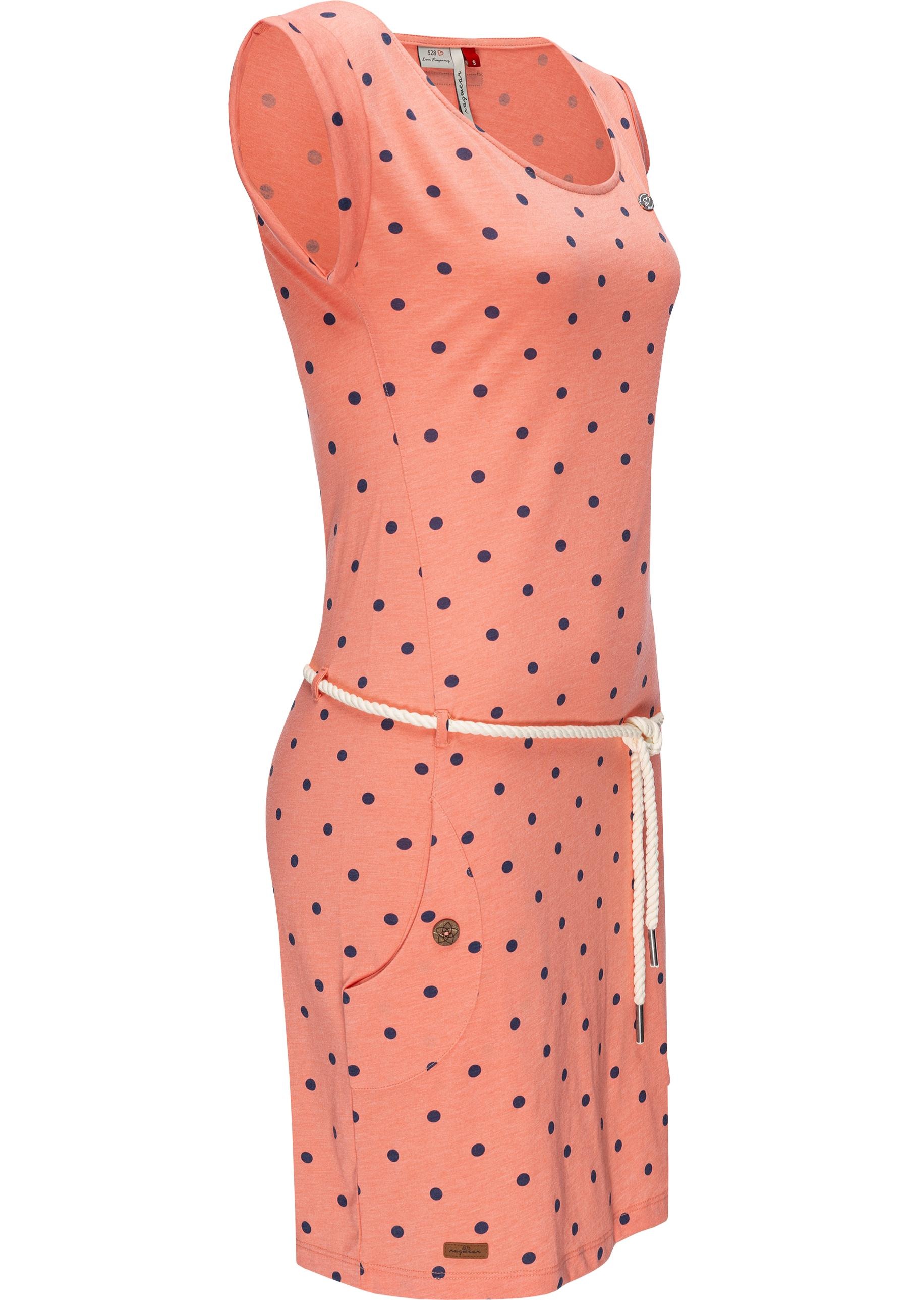 Ragwear Sommerkleid »Tag Dots«, leichtes Baumwoll Kleid mit Pünktchen-Muster
