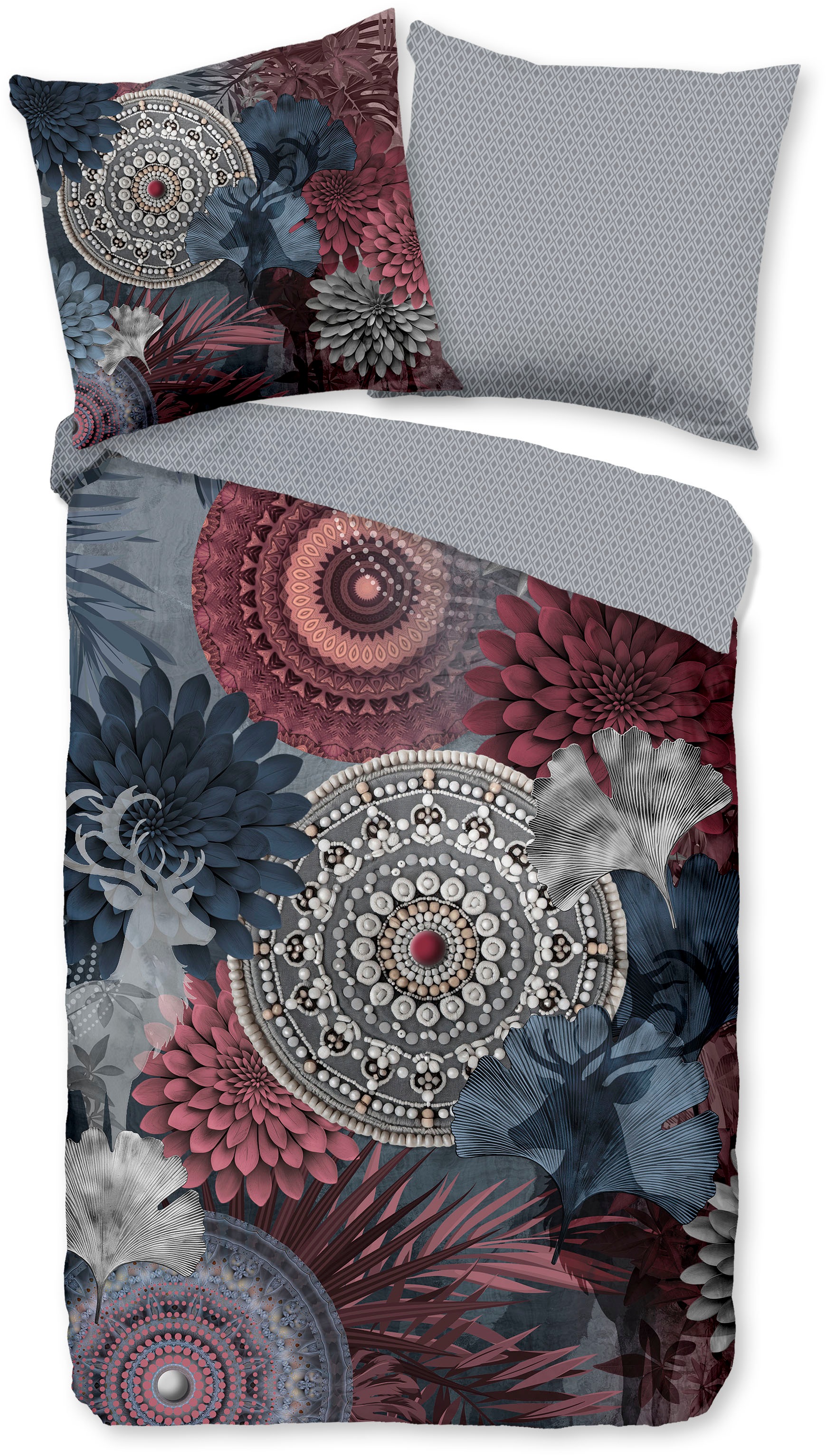 hip Wendebettwäsche "Makenna" 3 Stk. Flanell, Biber, Winter, Warm, Reißvers günstig online kaufen