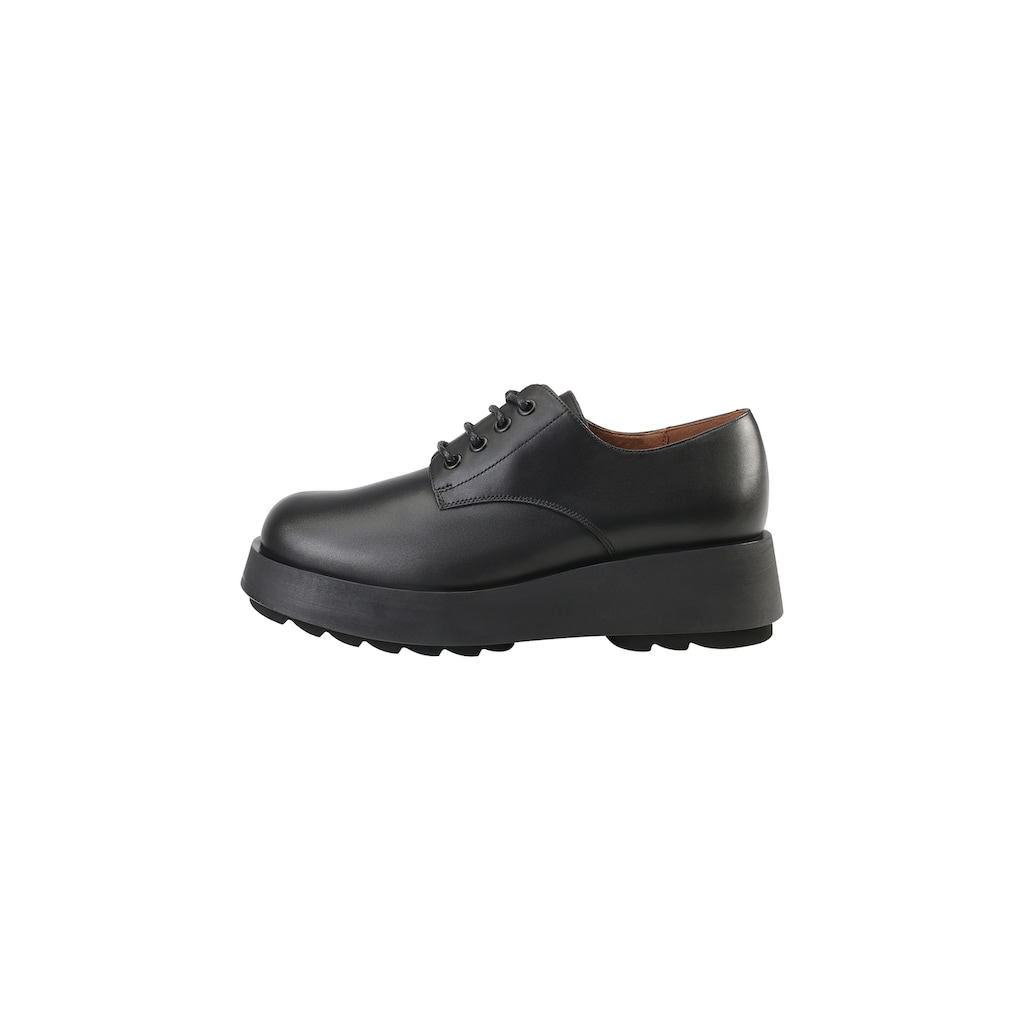 Schuhe Schnürschuhe ekonika Schnürschuh, mit massiver Sohle schwarz