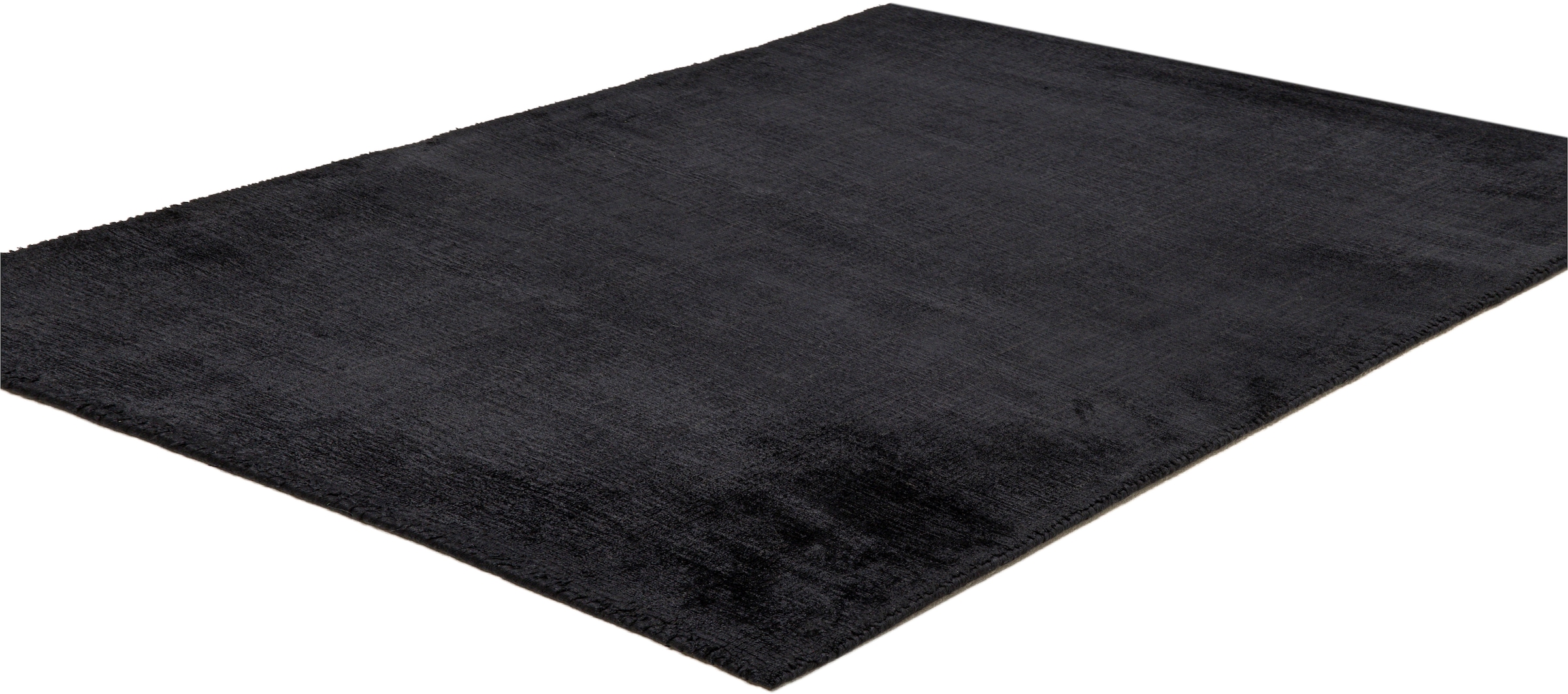 TOM TAILOR HOME Teppich »Shine uni«, rechteckig, 8 mm Höhe, Handweb Teppich, 100% Viskose, handgewebt, mit elegantem Schimmer