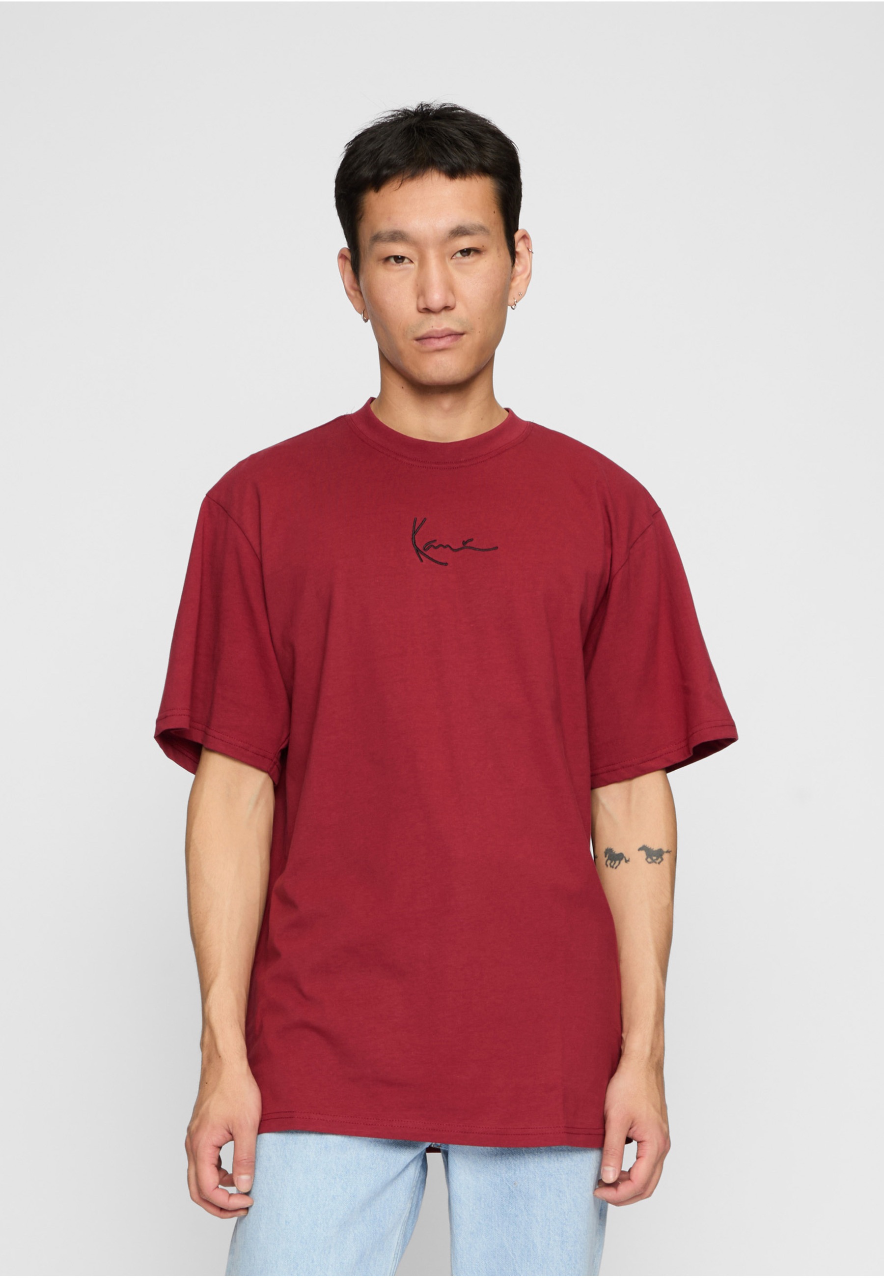 Karl Kani T-Shirt »Karl Kani KK Small Signature Essential Tee dark red« 1 Stk.