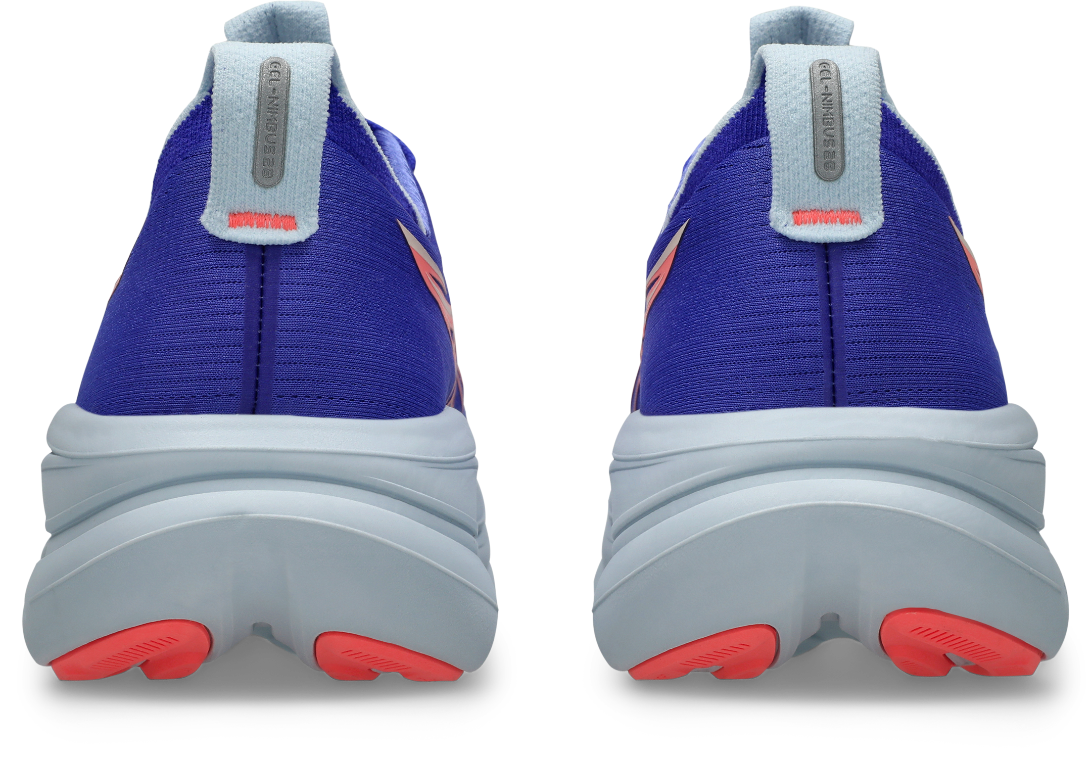 Laufschuh ASICS "GEL-NIMBUS 28", Damen, Gr. 40,5, cobalt burst, sun coral, Synthetik, Schuhe Laufschuh, für Erwachsene, mit leicht profiliertem Laufsohlenprofil 3