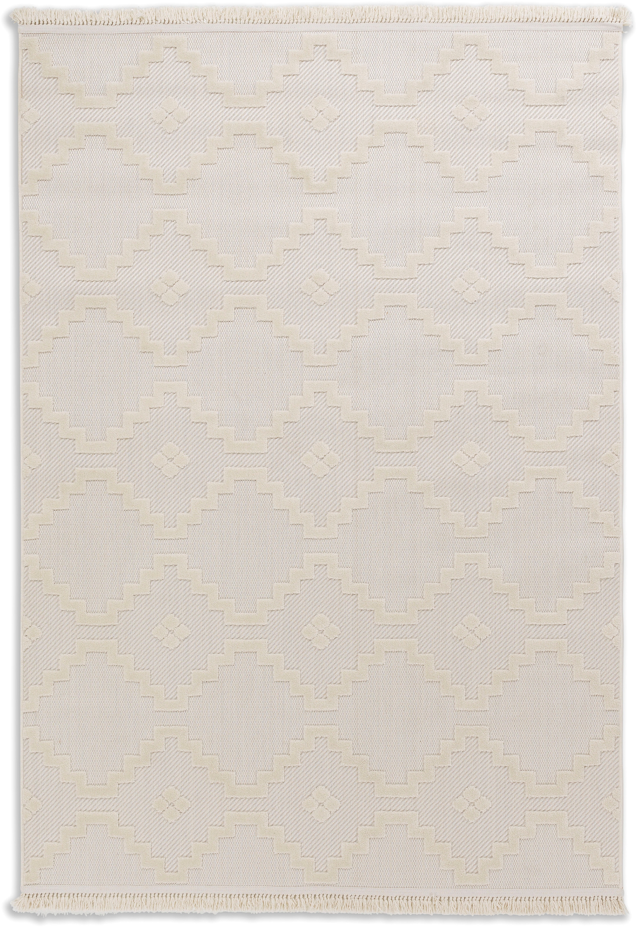 SCHÖNER WOHNEN-Kollektion Teppich »Summer 6352«, rechteckig, 6 mm Höhe, In- und Outdoor geeignet, Hoch Tief Struktur, Robuster Teppich