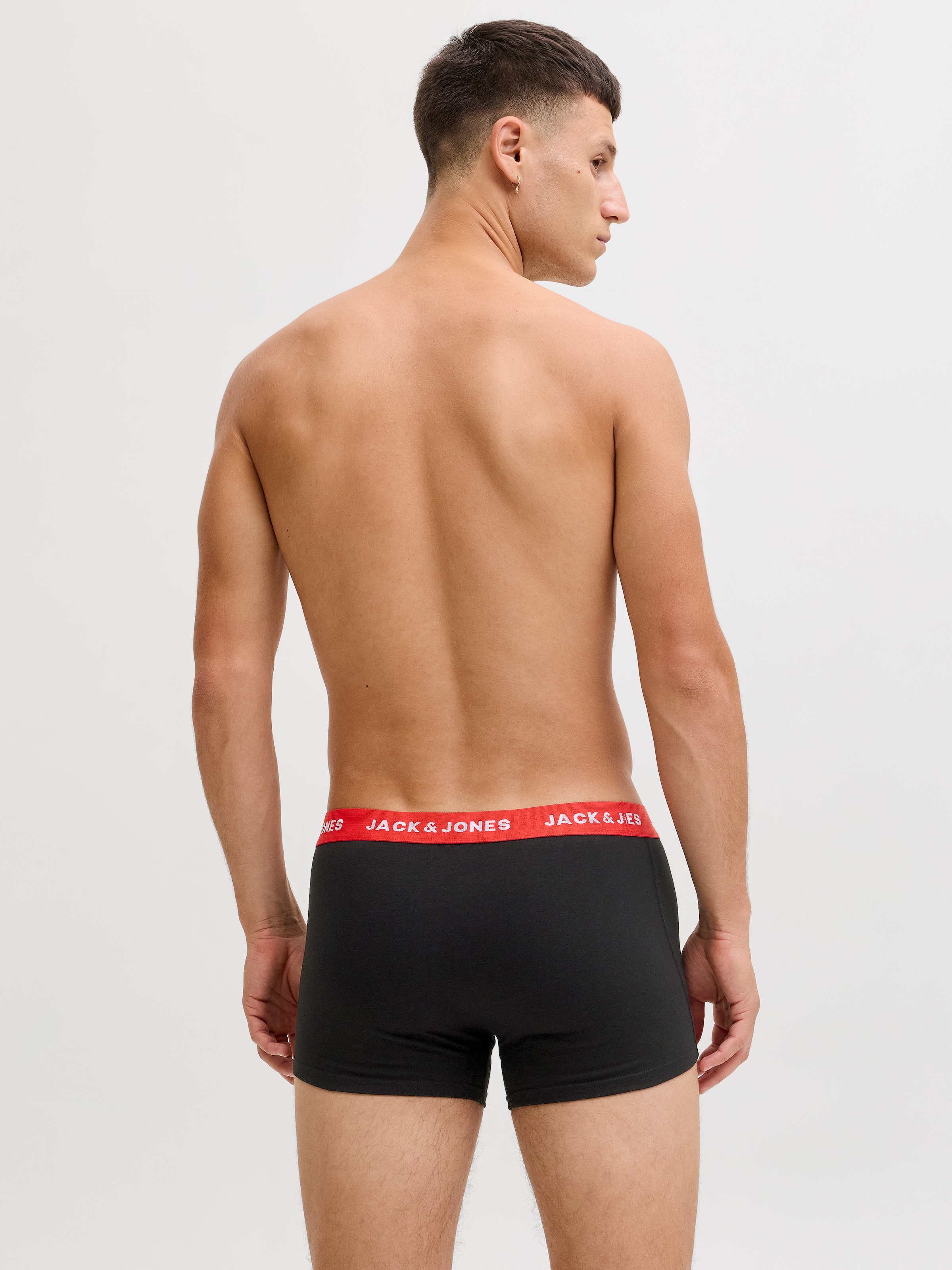 Jack & Jones Trunk »JACHUEY  bequeme Passform und elastischem Bund«, 5 Stk. unifarben, basic, eng anliegend, Baumwollmischung, Bündchen