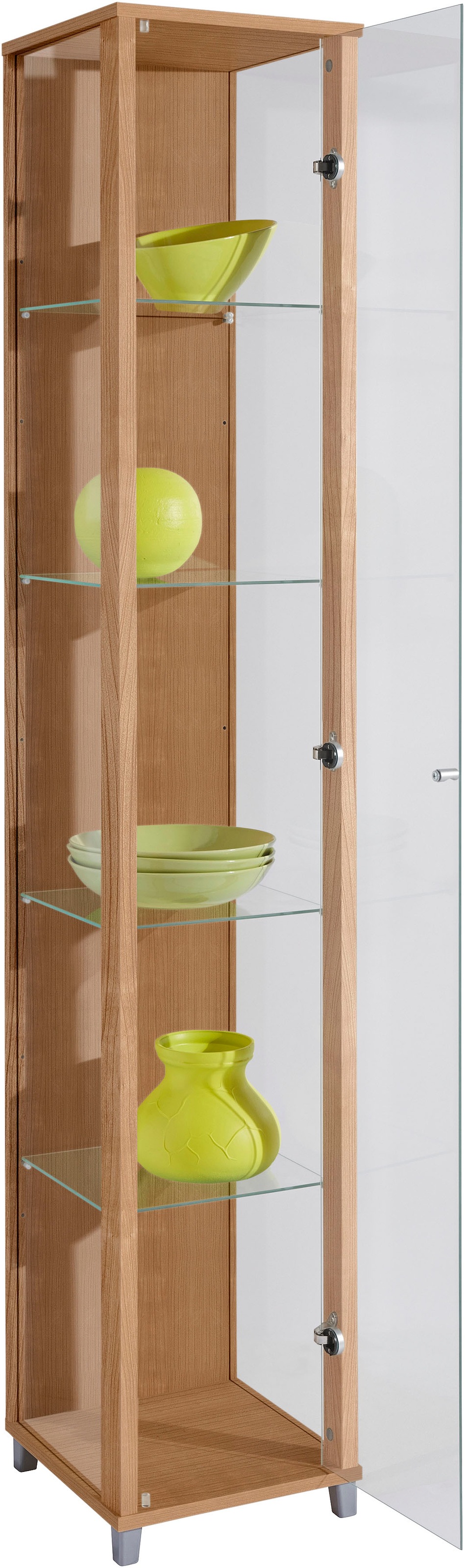 fif möbel Vitrine »OPTIMA Höhe ca. 172 cm«, Standvitrine/Glasvitrine 1x Glastür,perfekt für Sammler,Sammlervitrine