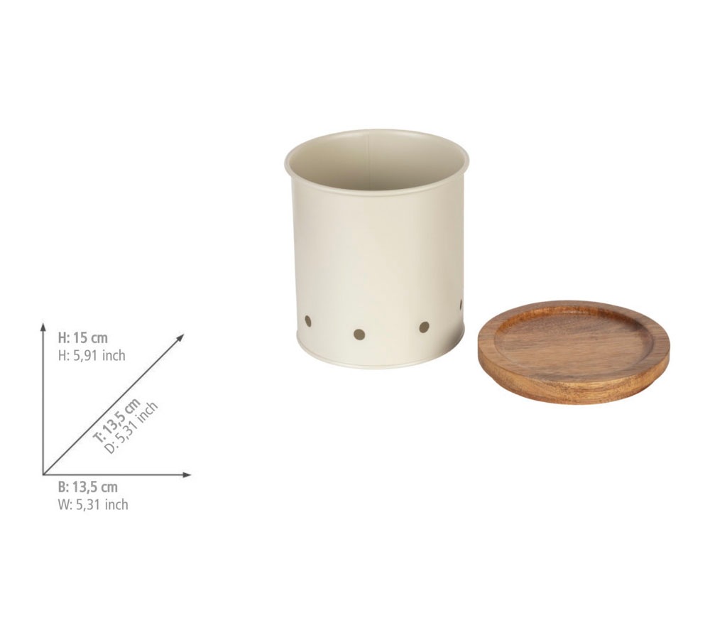 WENKO Vorratsdose »Modell Aria«, (Set, 2 tlg.), Aufbewahrungsdosen für Lebensmittel mit Deckel & Luftlöchern, 1,6 L