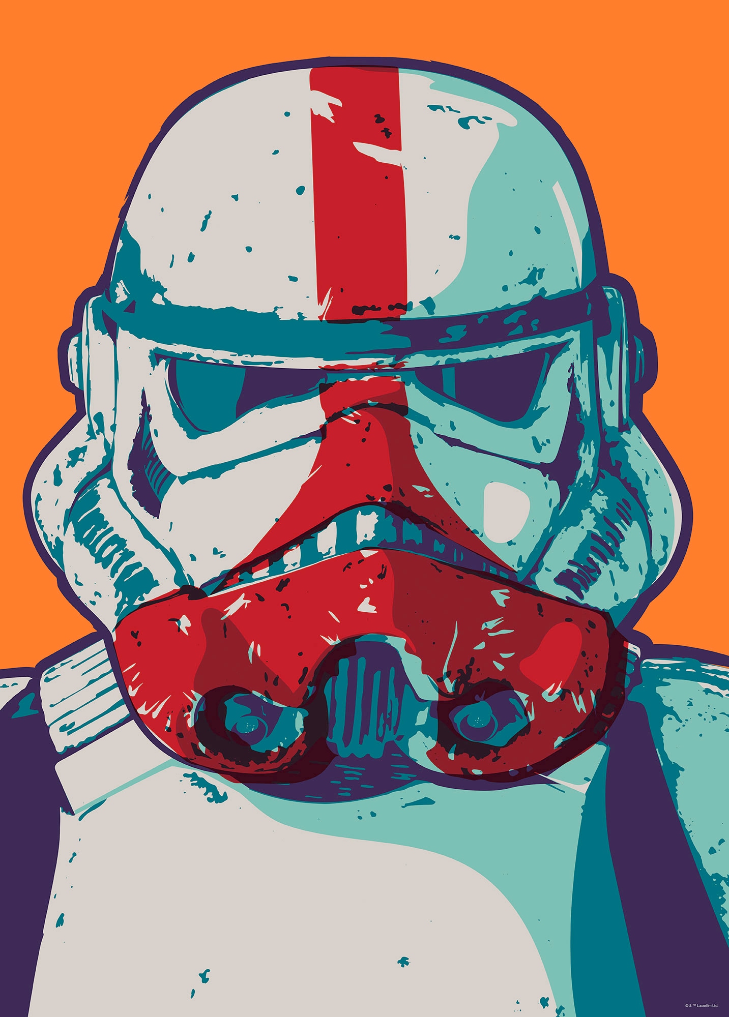 Komar Wandbild "Mandalorian Pop Art Stormtrooper", Disney-Star Wars, (1 St. günstig online kaufen