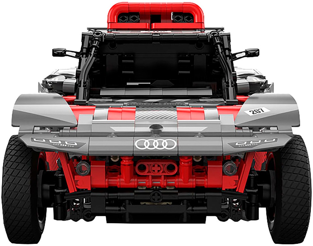 Jamara Konstruktions-Spielset »Audi RS Q e-tron 1:14 grau Bricks«, (1432 St.), im Maßstab 1:14, offiziell lizensiert