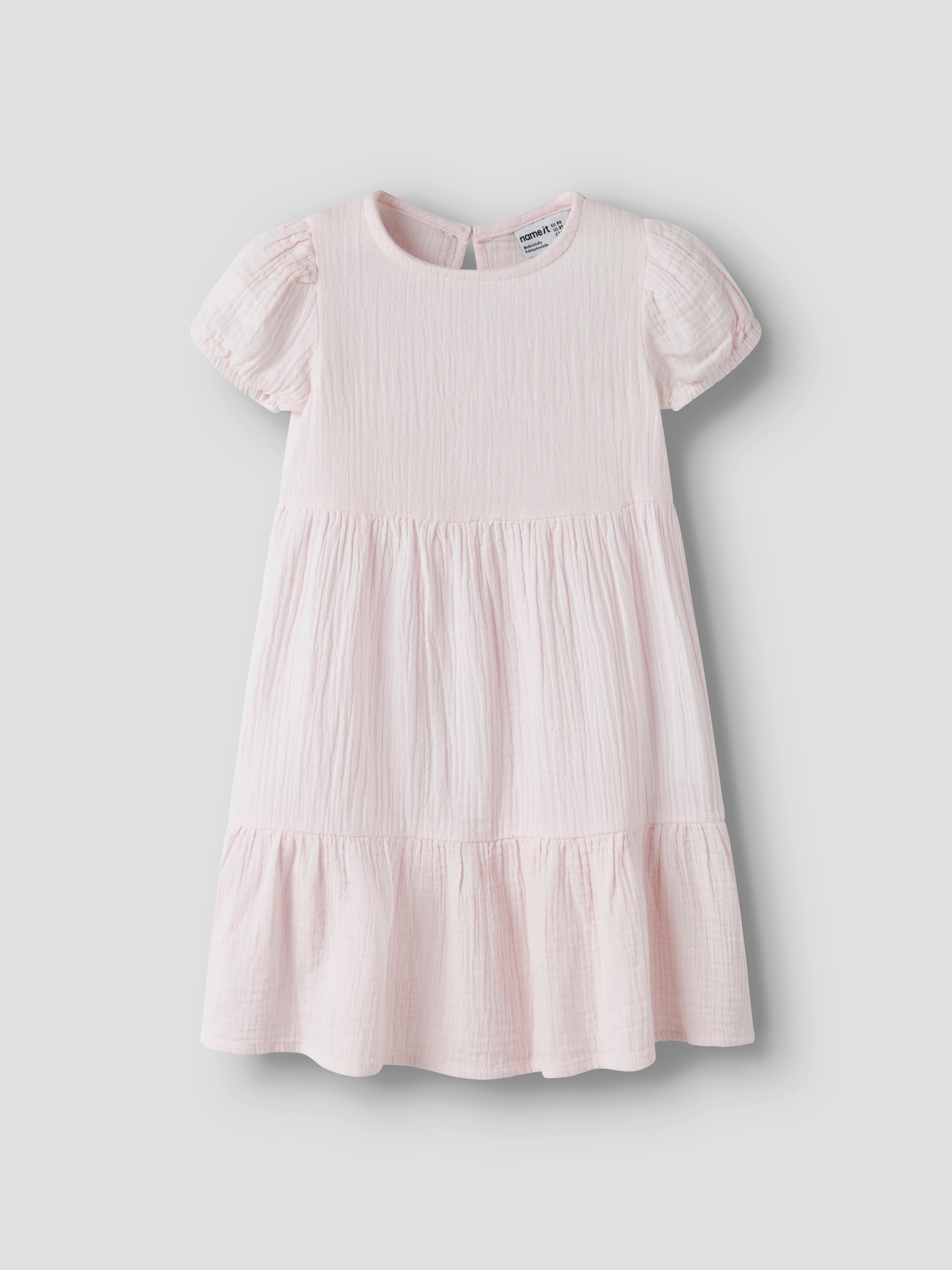 Name It Tunikakleid »NMFJASMIN SS DRESS NOOS« Baumwolle - Musselin, mit Volant