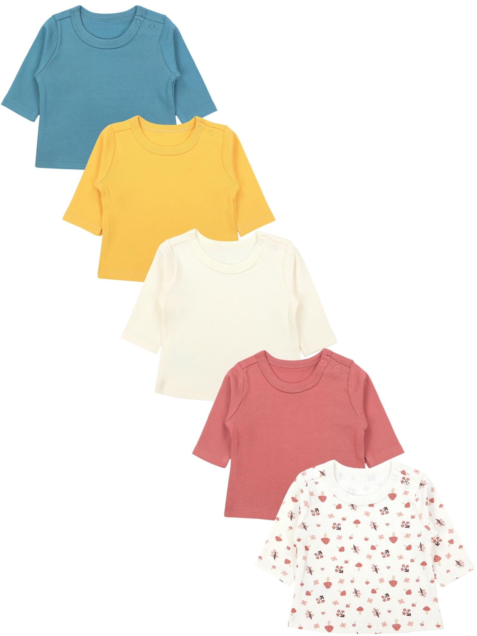 TupTam Langarmshirt "Shirt Baby Mädchen Langarmshirt 5er Set"