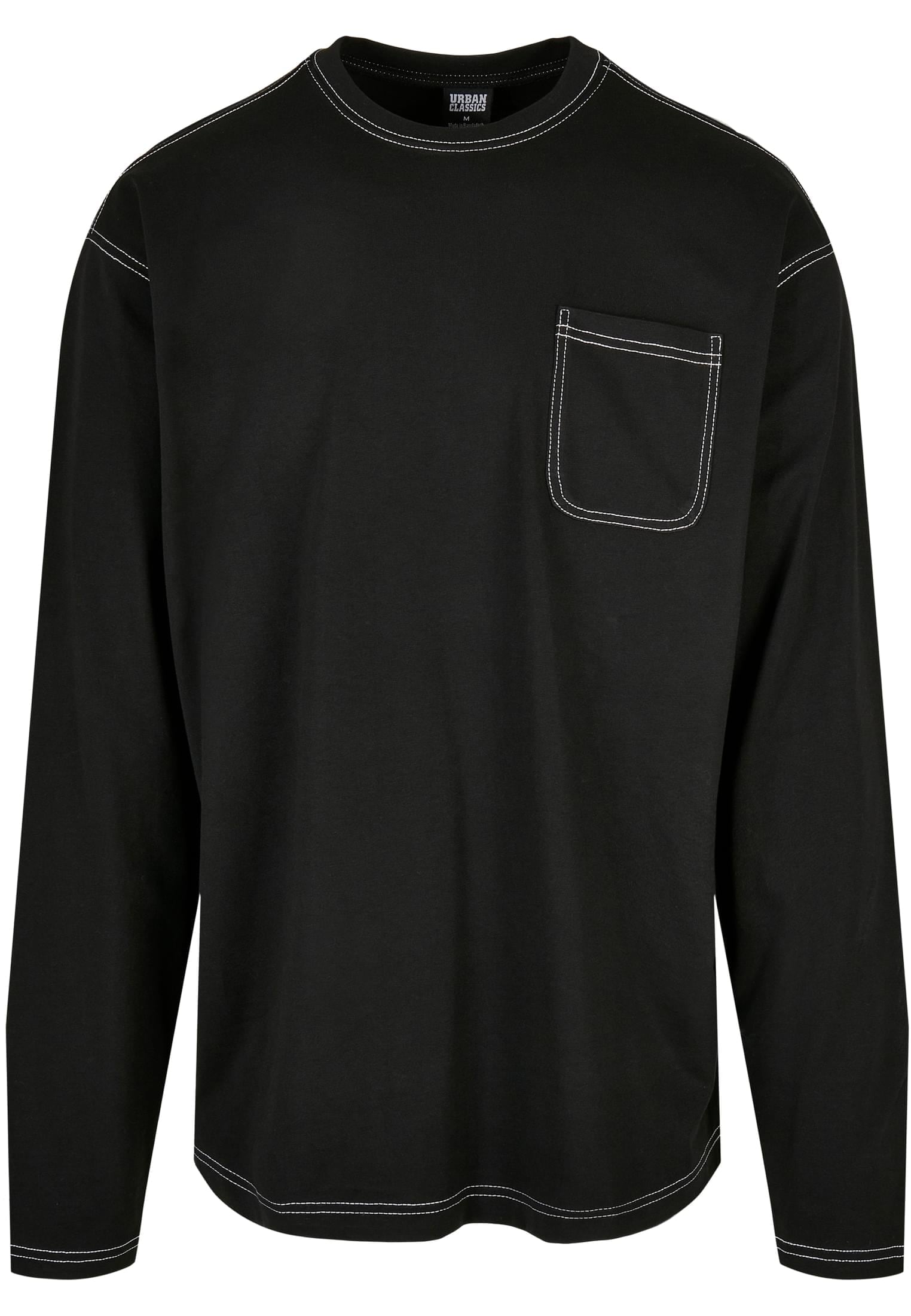 T-Shirt »Urban Classics Herren Heavy Oversized Contrast Stitch Longsleeve«, (1 tlg.)