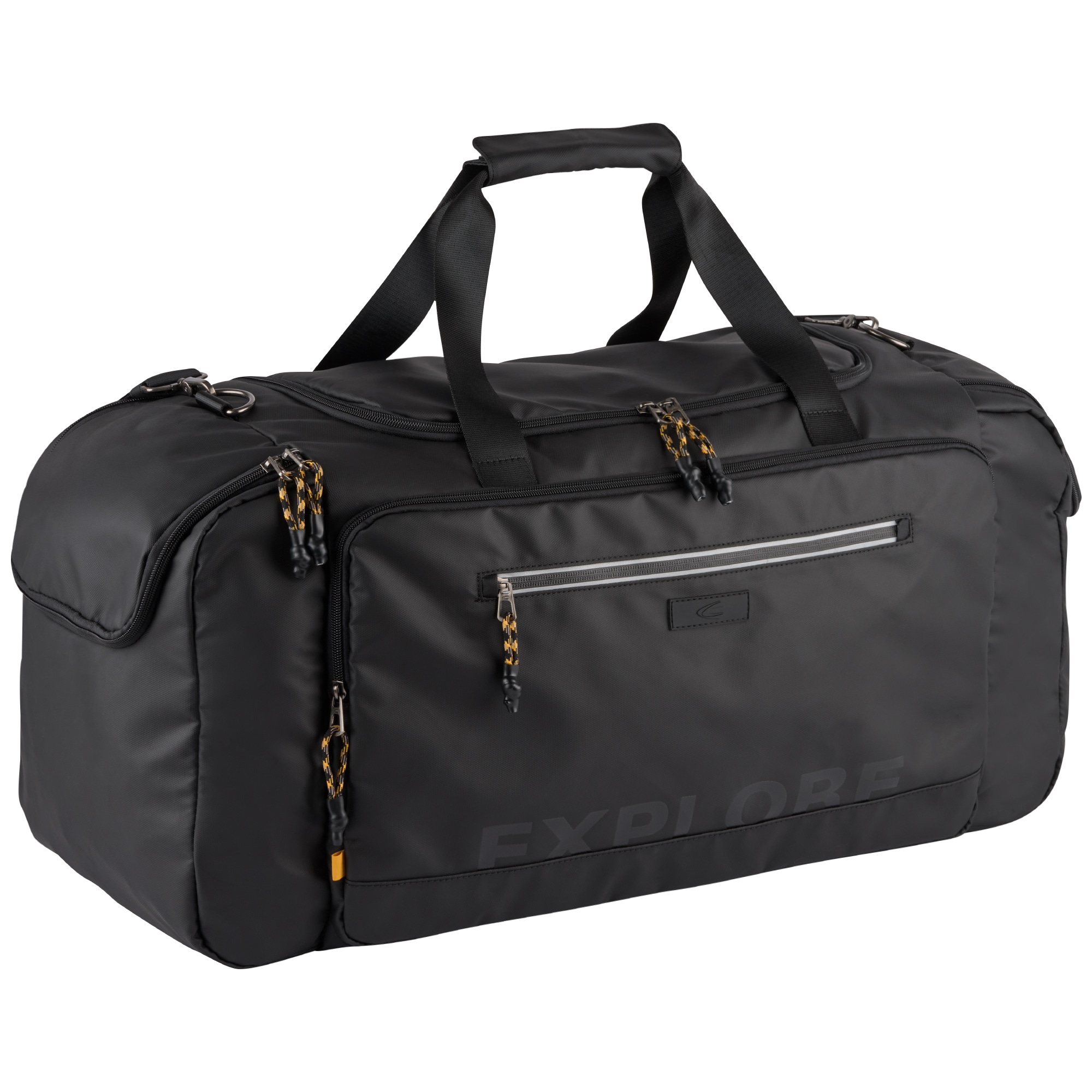 camel active Reisetasche »Explore«, wasserabweisendes recyceltes Nylon und reflektierende Reißverschlüsse