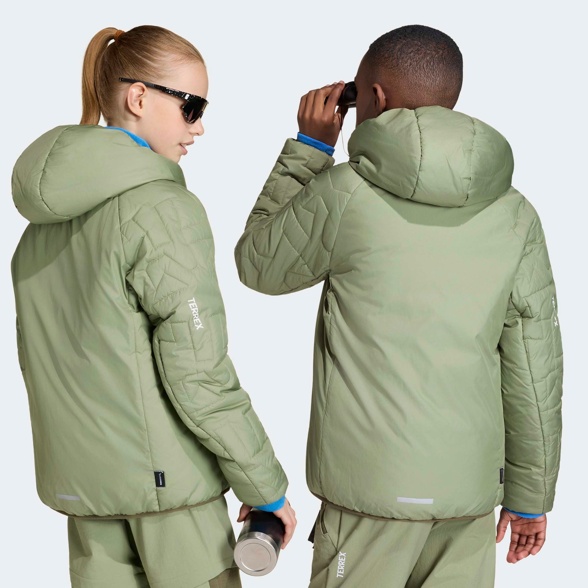 adidas TERREX Outdoorjacke »KIDS XPERIOR CLIMAWARM PADDED« für Kinder, mit durchgehendem Reißverschluss, aus Ripstop-Material