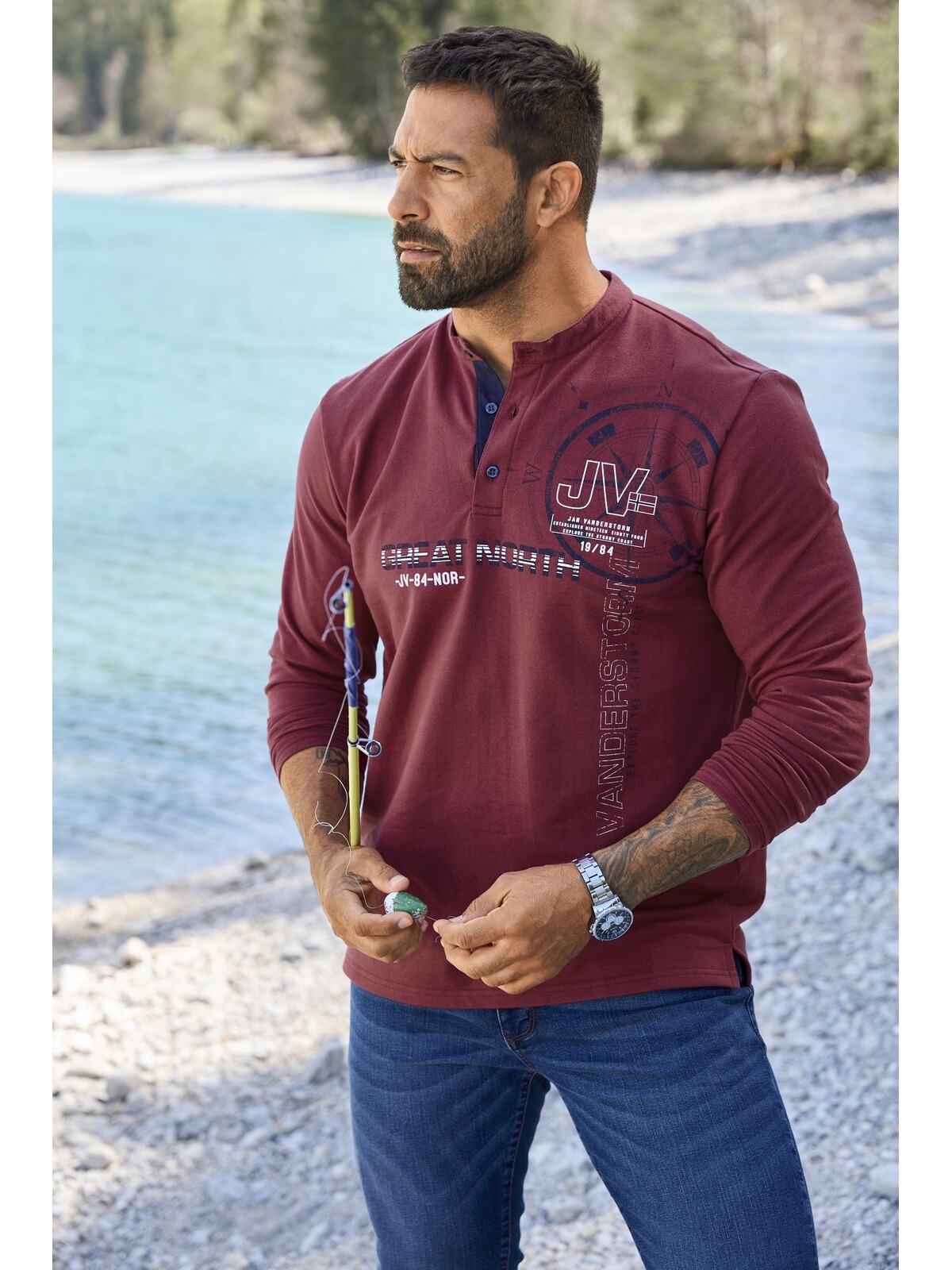 Jan Vanderstorm Sweatshirt »Sweatshirt GARDRED«, (1 tlg.)