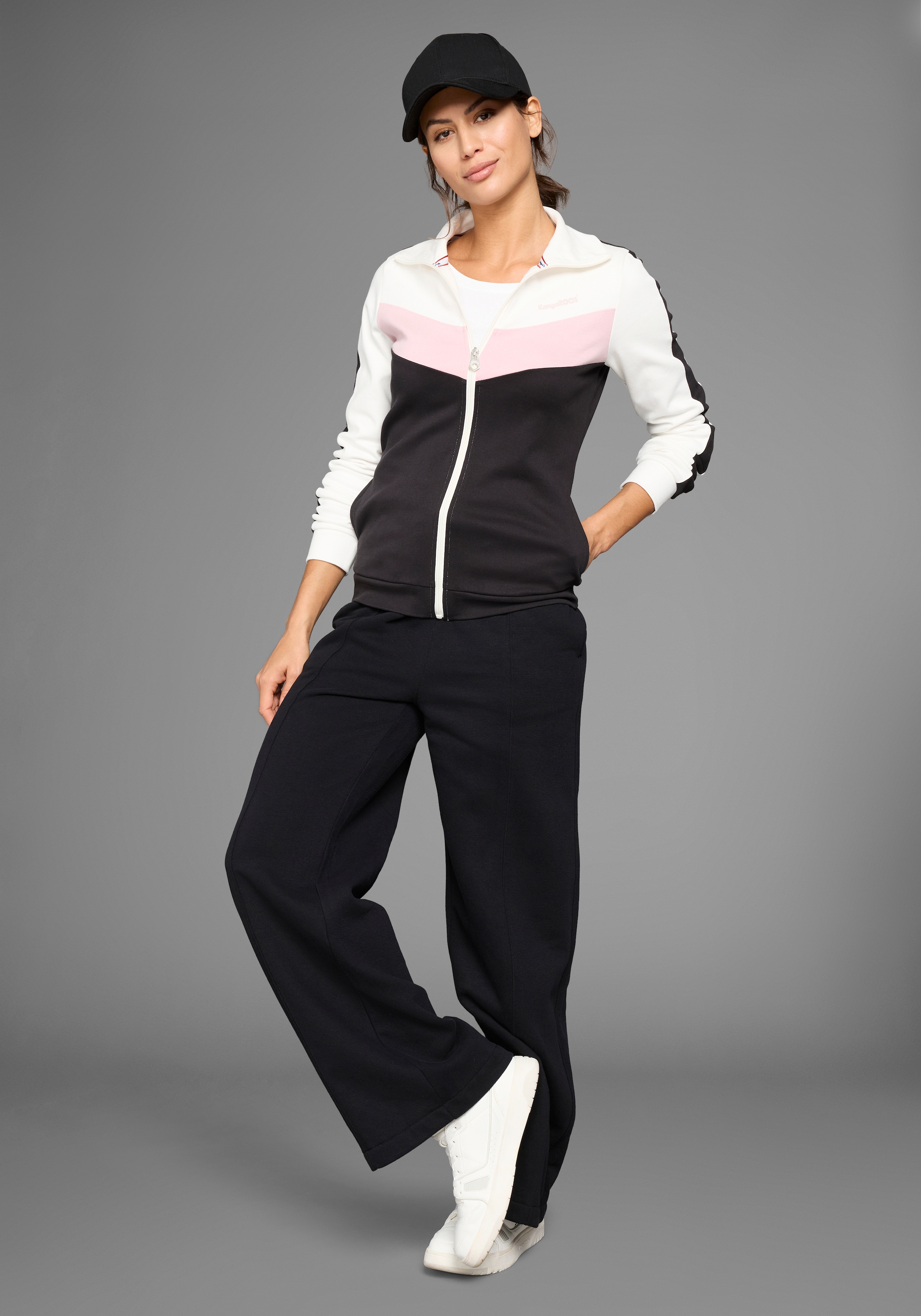 KangaROOS Sweatjacke, im sportlichen Colorblock