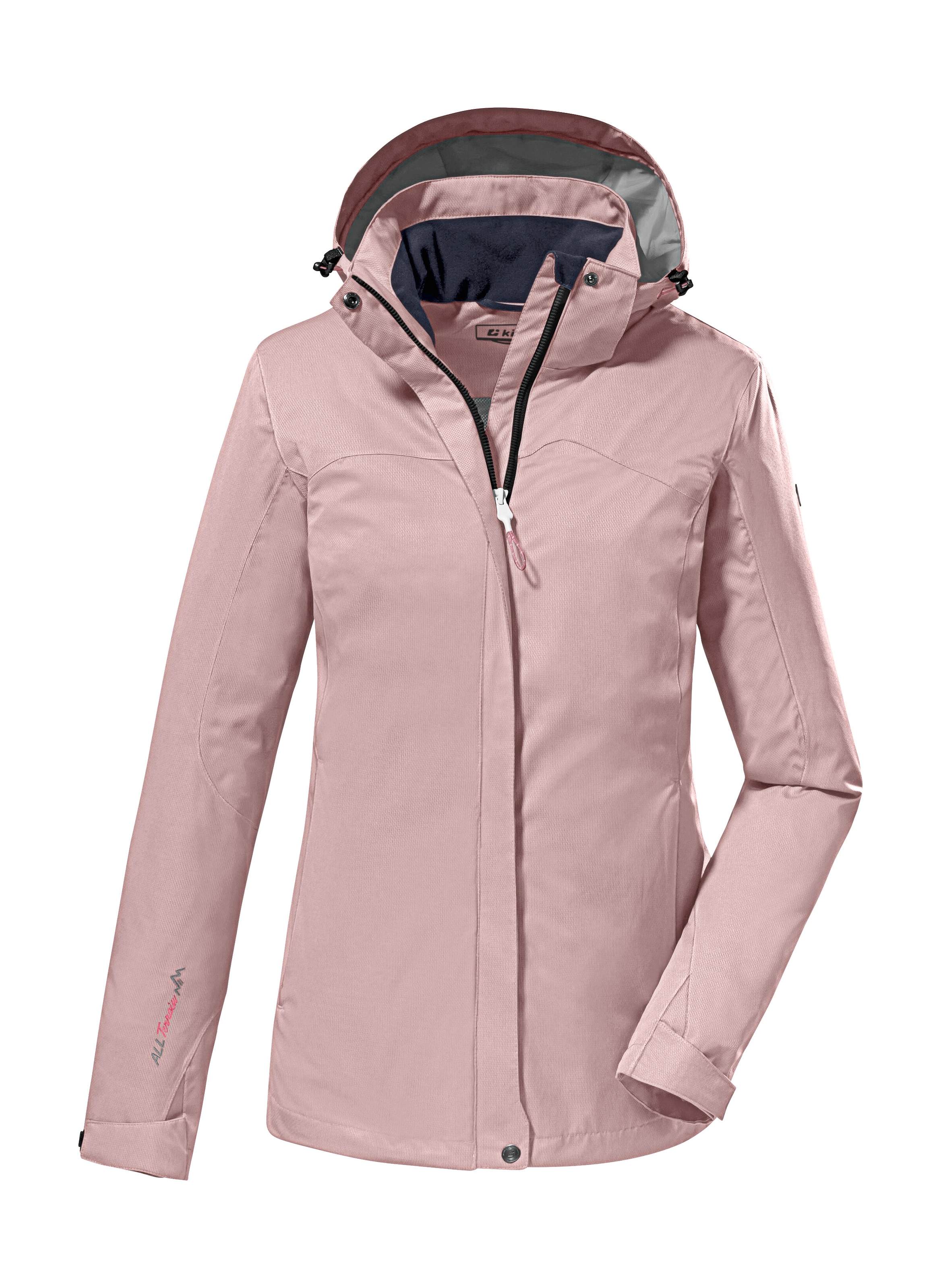 Killtec Funktionsjacke "Kos 133 Wmn Jckt" Wasser- Und Winddichte Damenjacke Mit Abnehmbarer Kapuze