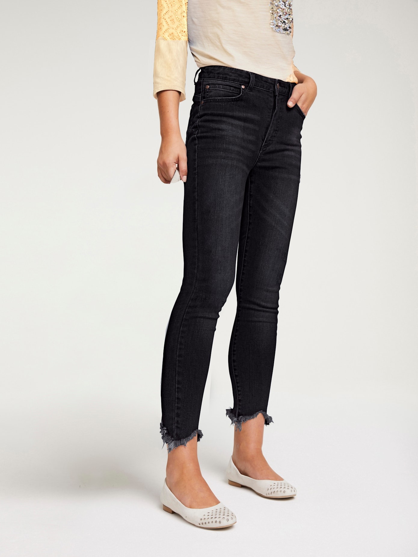 LINEA TESINI by heine Röhrenjeans, (1 tlg.) günstig online kaufen