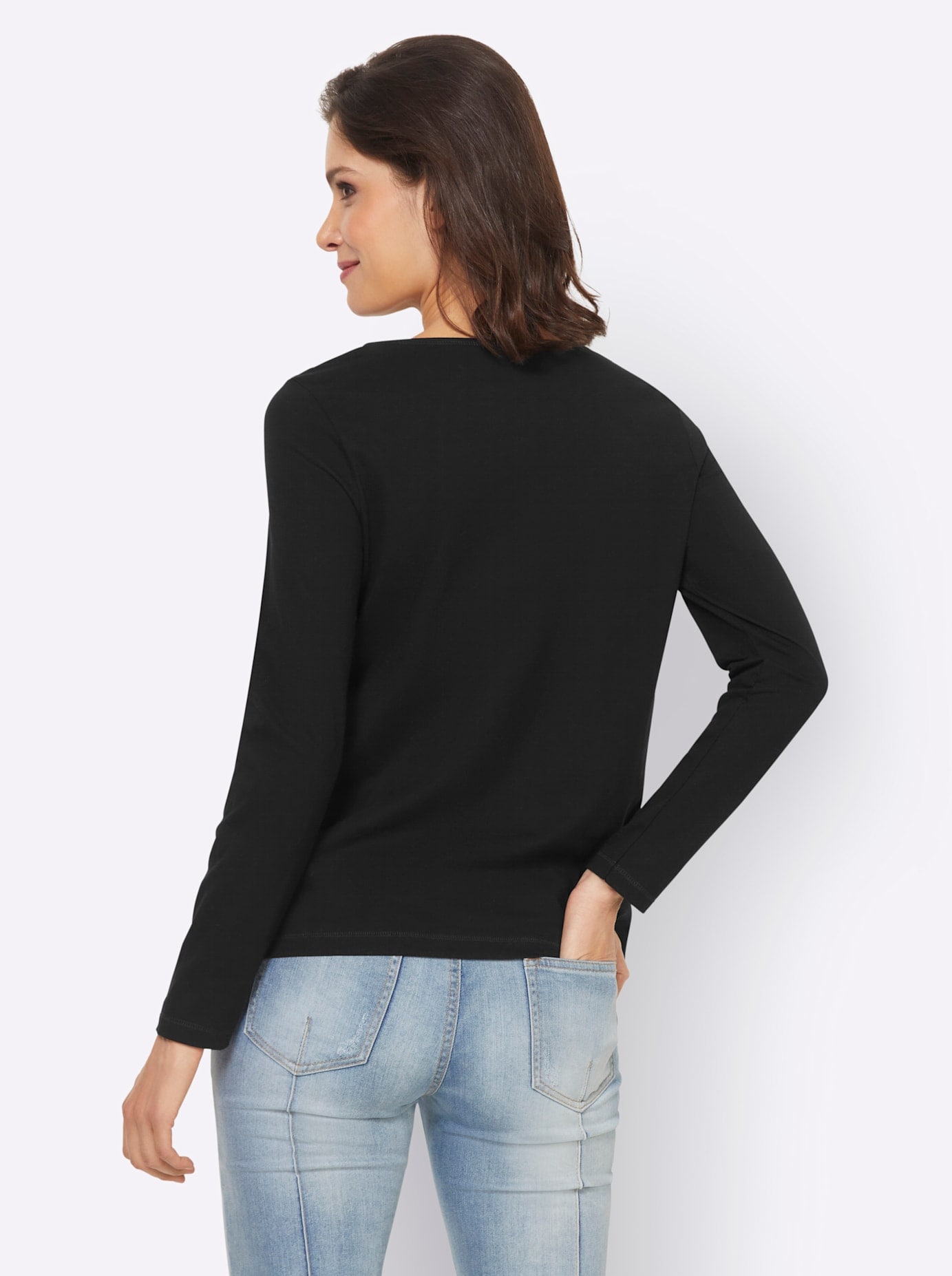 heine Rundhalsshirt »Shirt«, (1 tlg.)