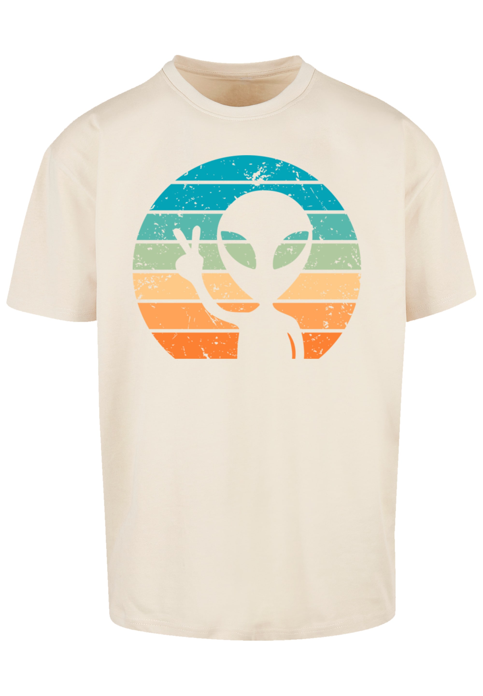 F4NT4STIC T-Shirt »Alien Piece Sonnenuntergang«, Premium Qualität