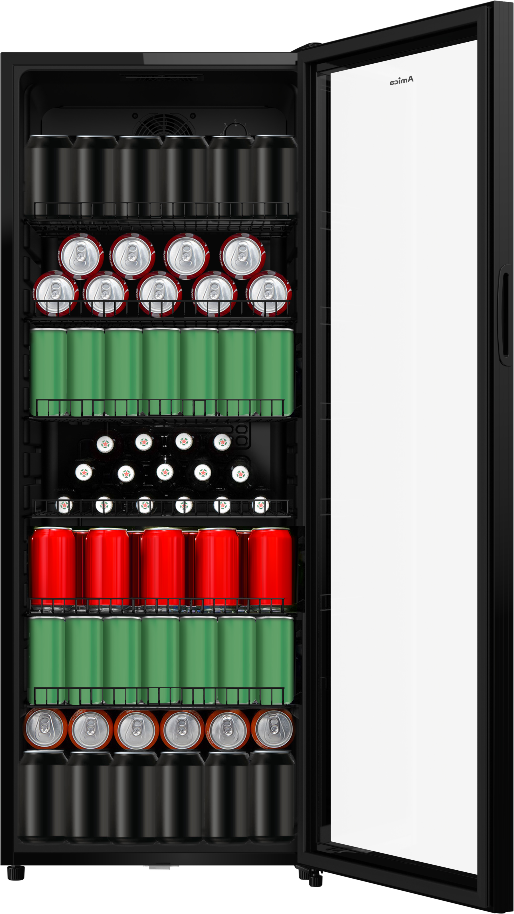 Amica Getränkekühlschrank »FK 344 150 S« 141 cm hoch 55 cm breit perfekte Kühlung dank professioneller Ausstattung