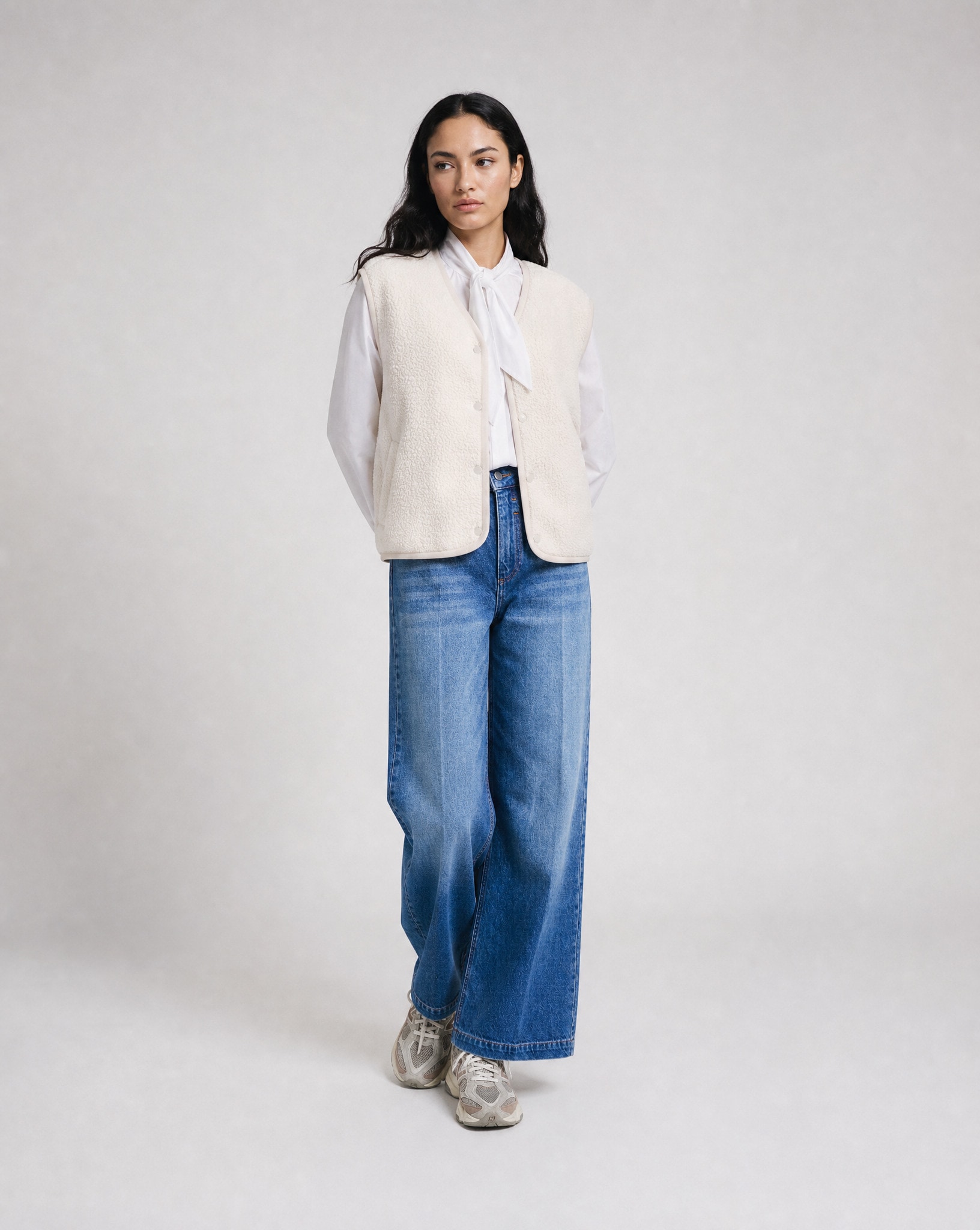 Smith & Soul Fleeceweste mit Druckknopfleiste