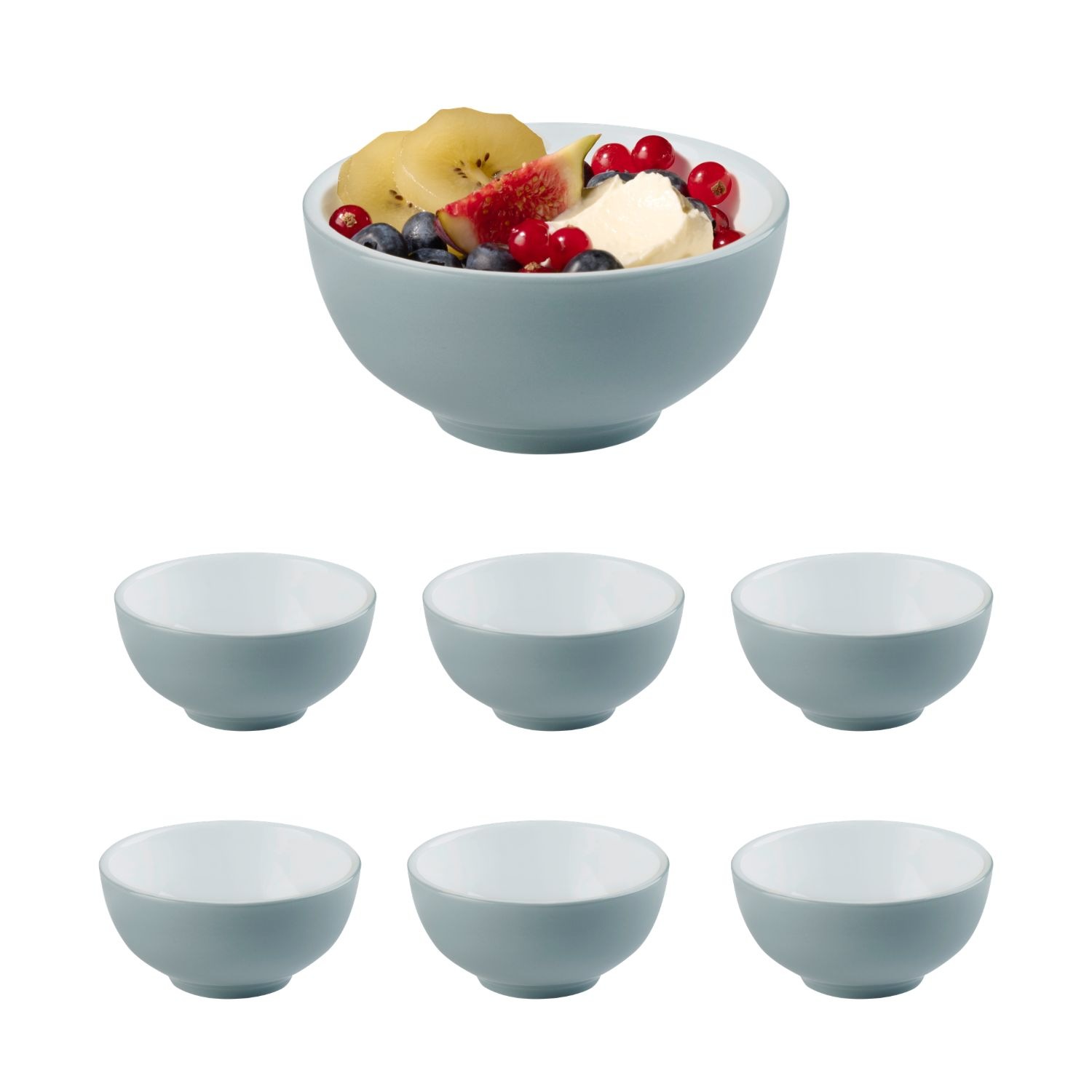 APS Schale "SNUG" 6 aus Porzellan Porzellan Ø 12 cm, 250ml, stapelbar, spülmaschinengeeignet