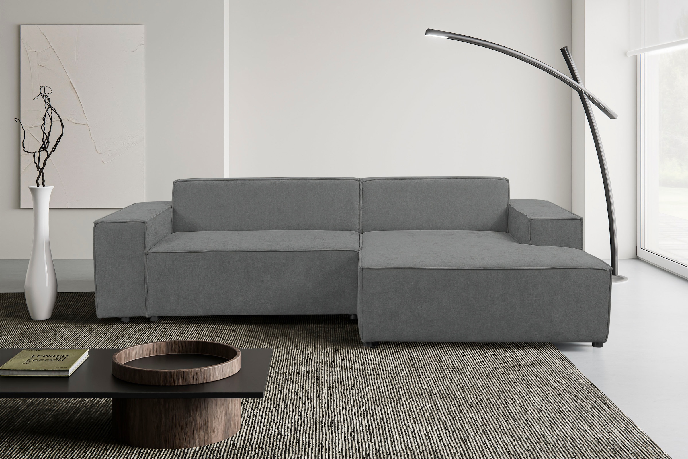 WERK2 Ecksofa "Trento, elegant & zeitlos, Breite 268cm, pflegeleichte Bezüg günstig online kaufen