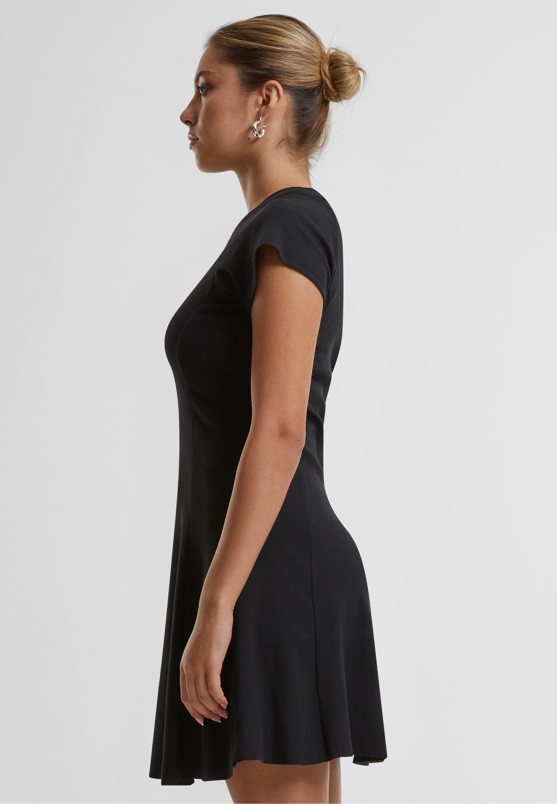 URBAN CLASSICS Shirtkleid »Urban Classics Damen Ladies Skater Rib Dress«, (1 tlg.)