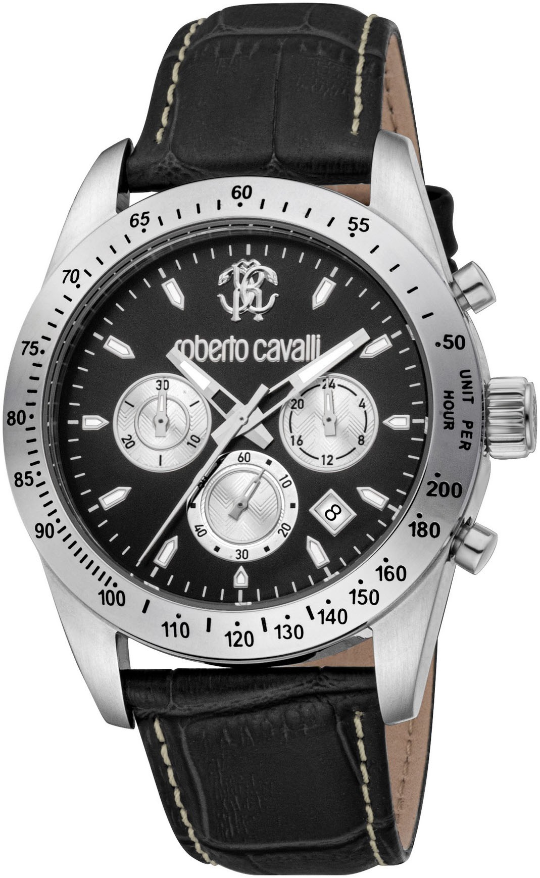 Chronograph »Uomo Chrono«, Quarzuhr, Armbanduhr, Herrenuhr, Lederarmband, analog, Tag