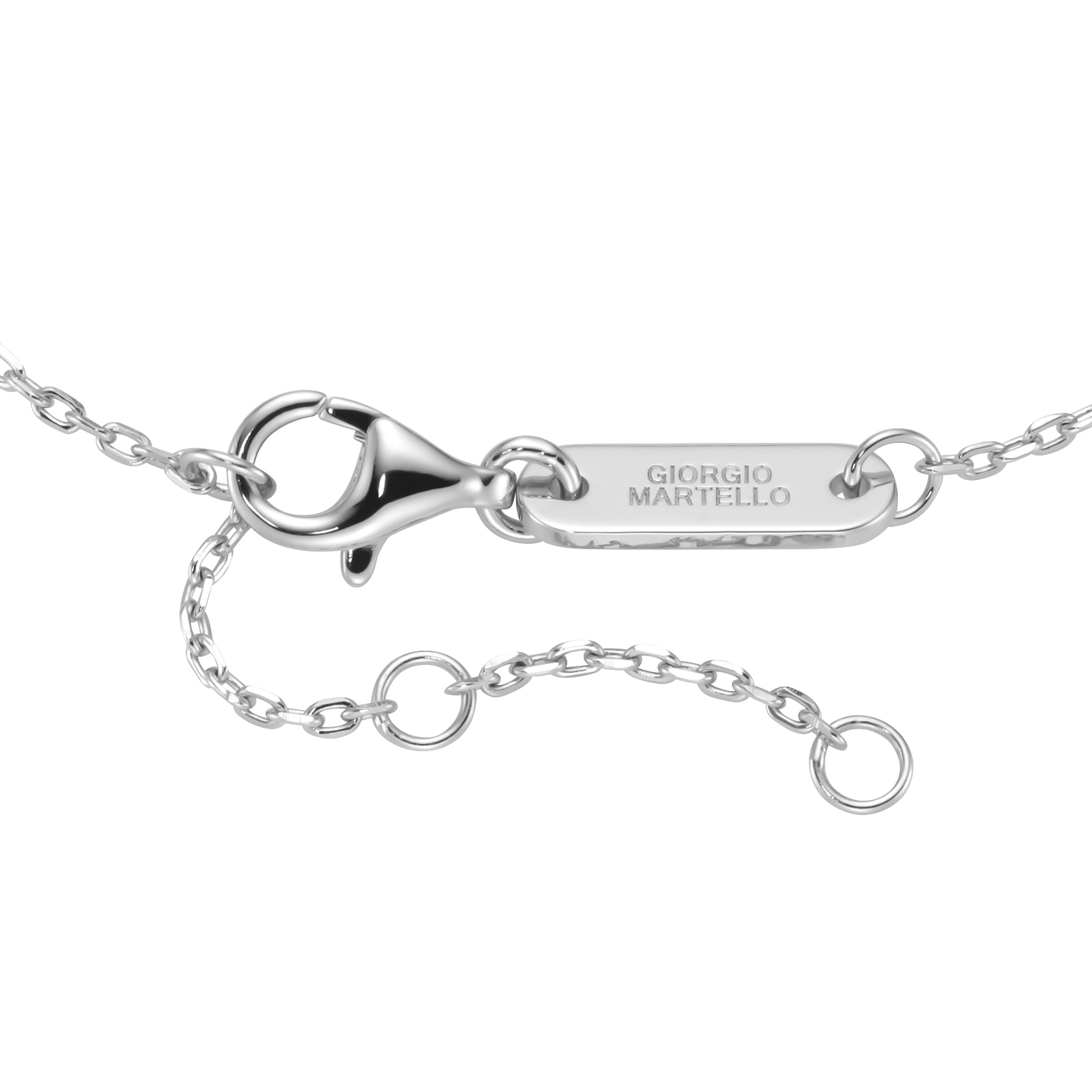 GIORGIO MARTELLO MILANO Armband »mit Behang, weiße Zirkonia, Silber 925«