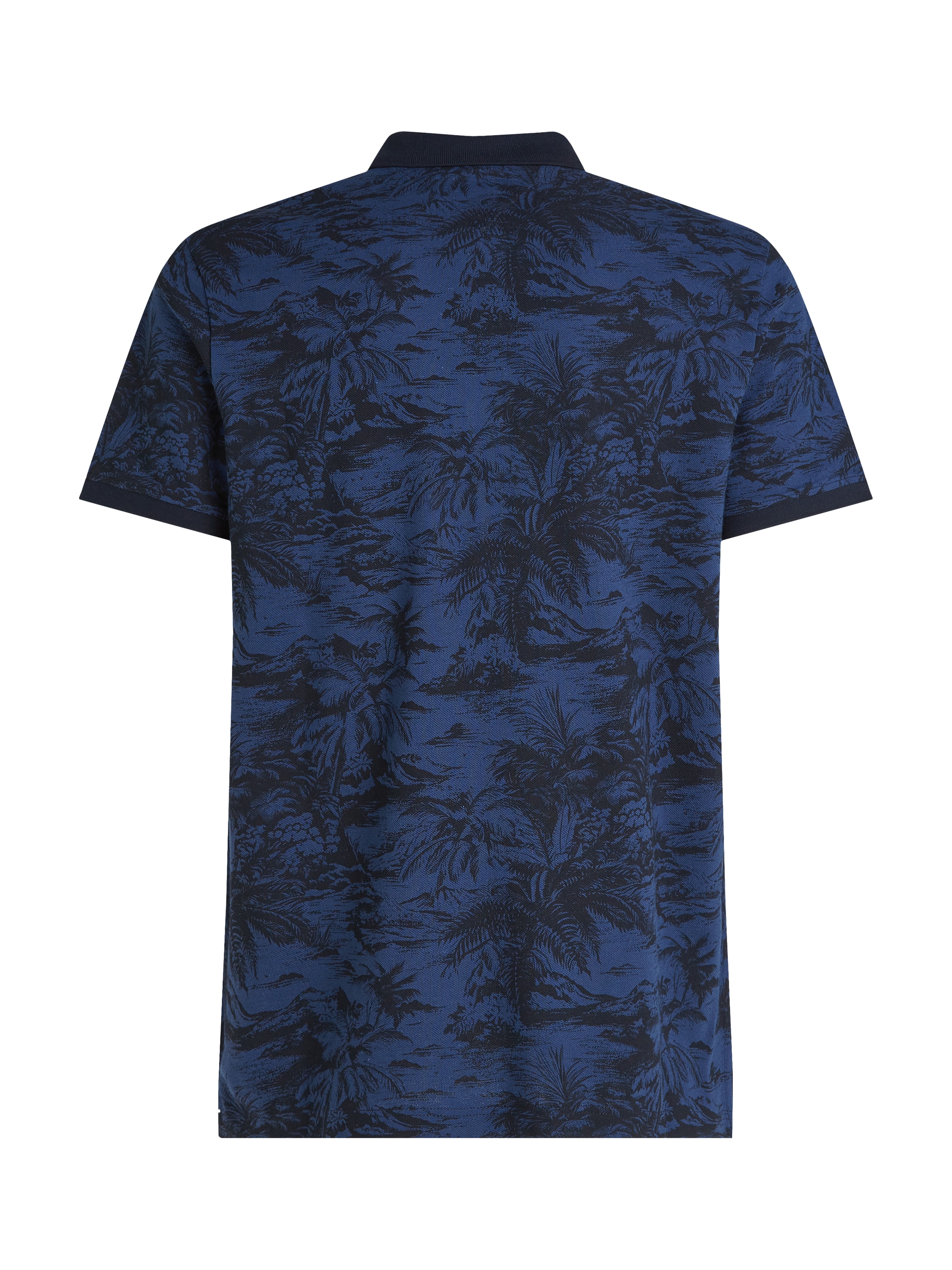 Tommy Hilfiger Poloshirt »ALL OVER PRINT LINEN REG POLO«, mit Palmenprint