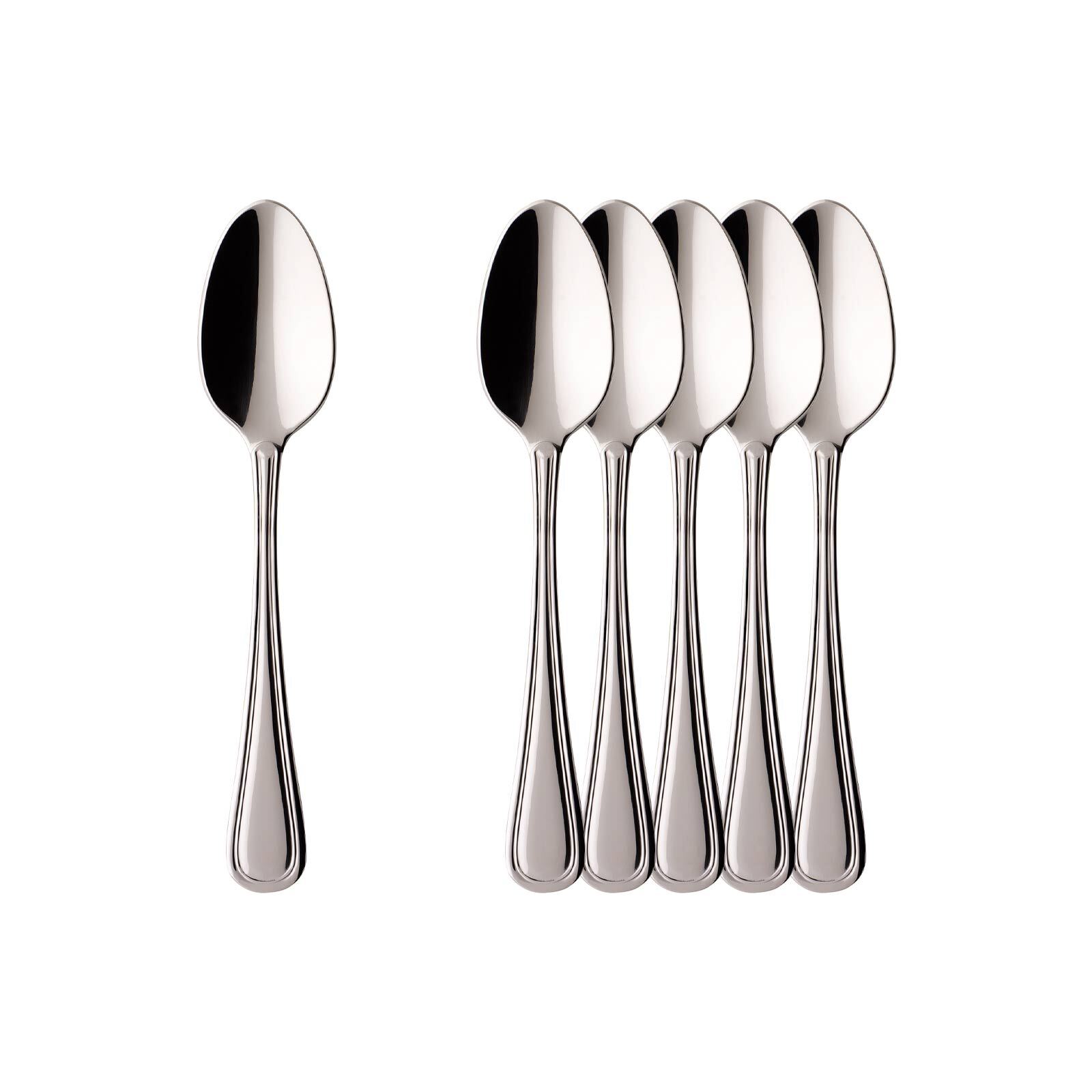 Villeroy & Boch Esslöffel "Espressolöffel Neufaden Merlemont 10,9 cm 6er Set edelstahl" Spülmaschinenfest