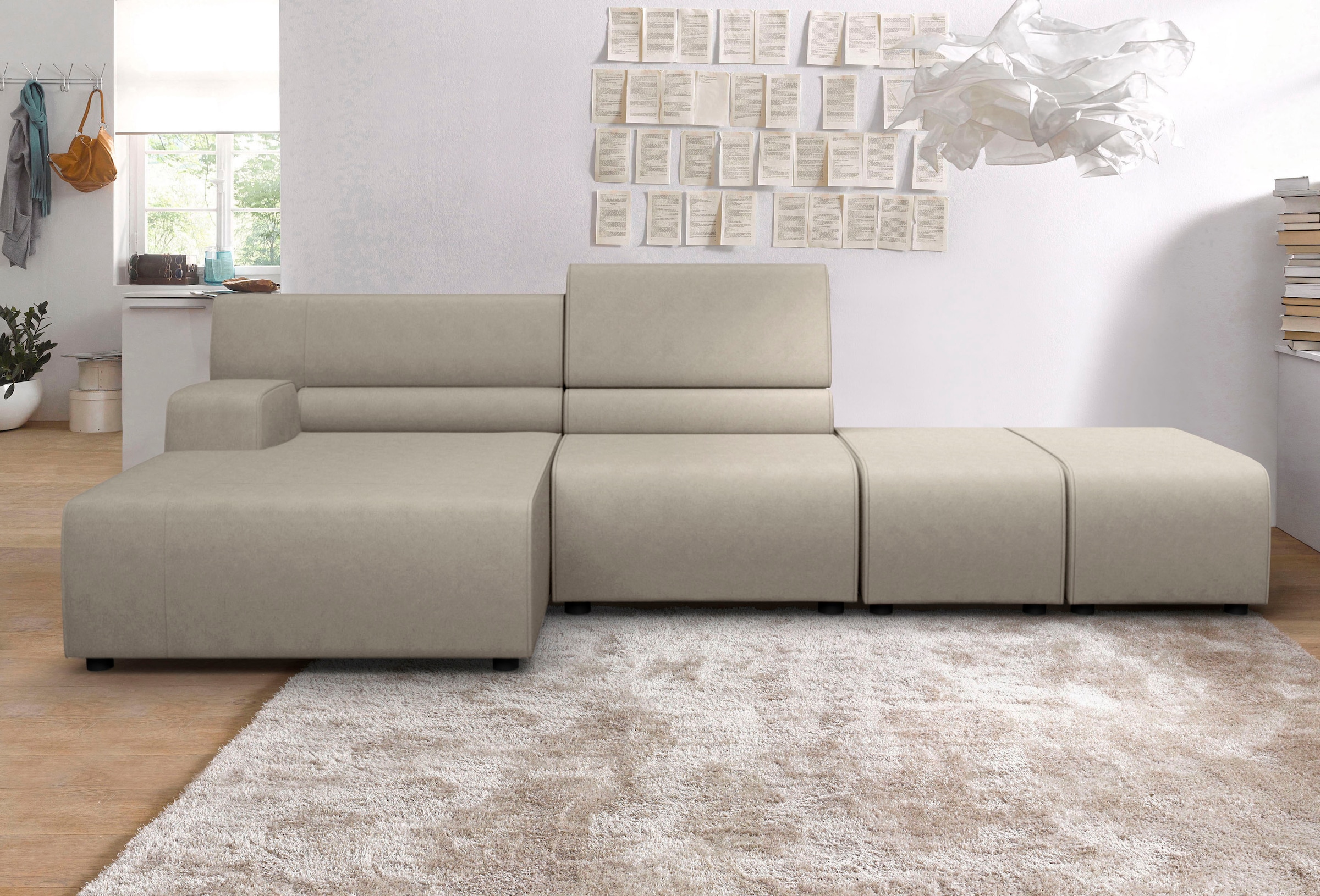 Egoitaliano Ecksofa "Babouche, Designsofa mit außergewöhnlichem Sitzkomfort günstig online kaufen