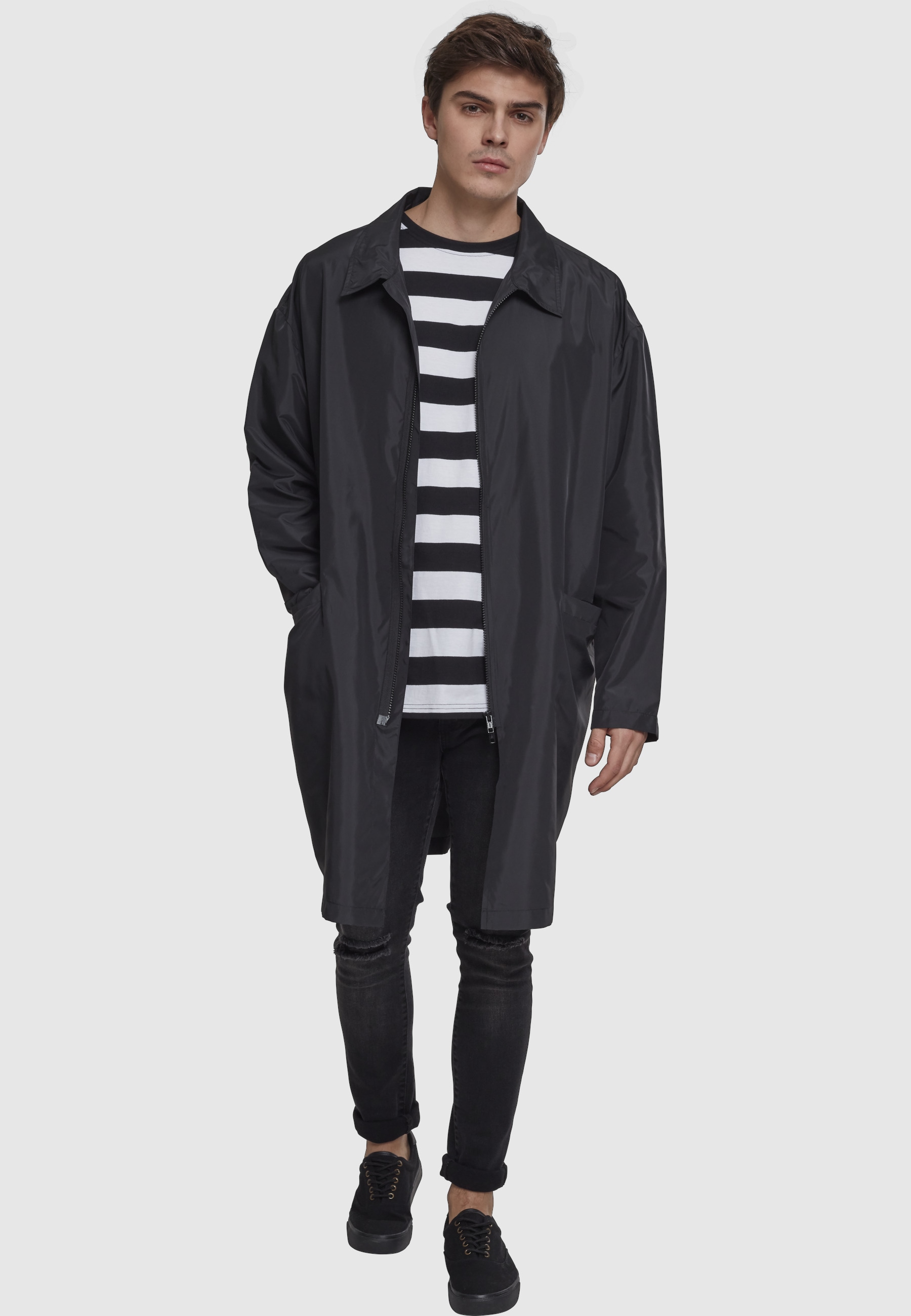 URBAN CLASSICS Allwetterjacke »Urban Classics Herren Oversized Coat« 1 Stk. tlg. ohne Kapuze