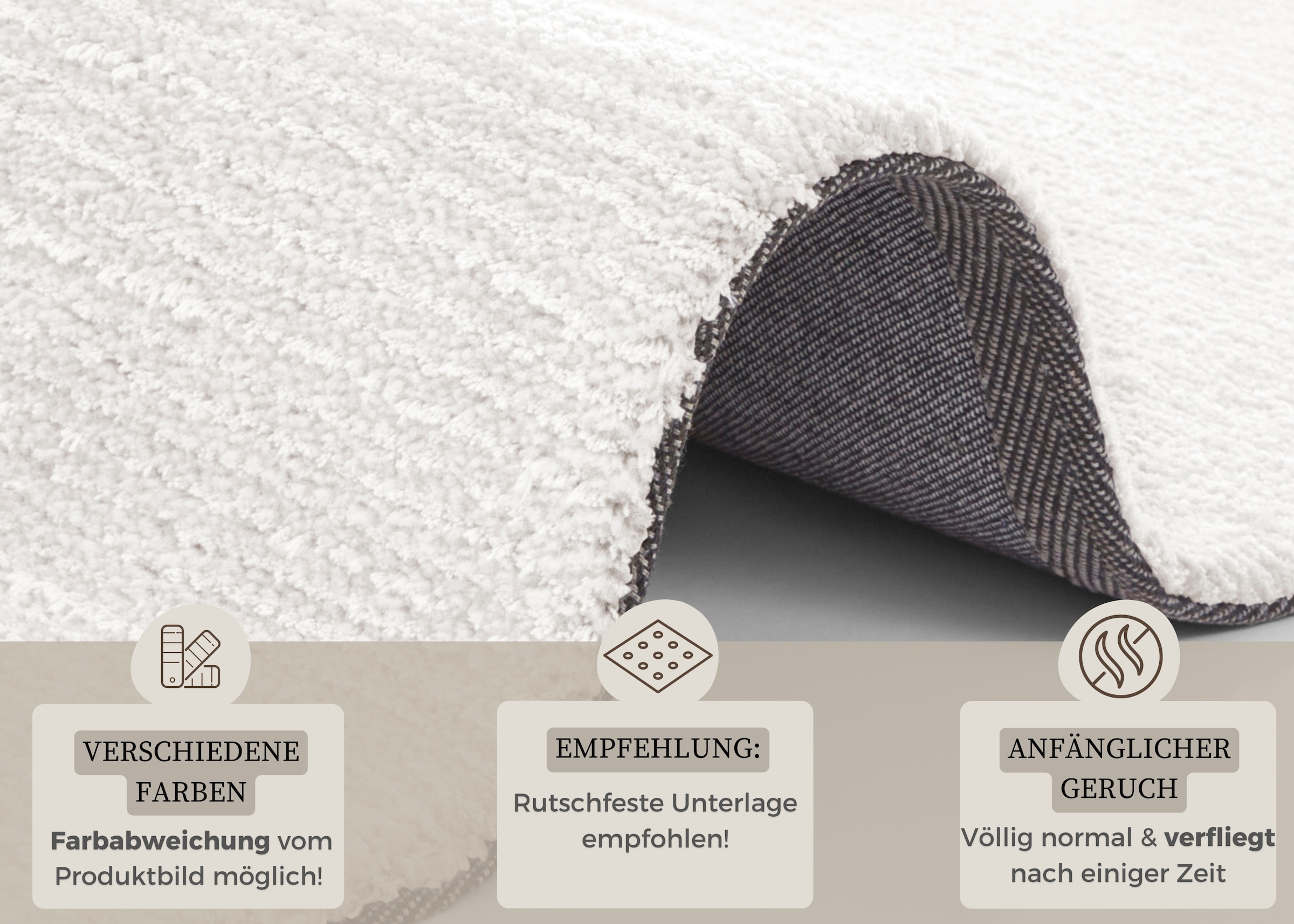 HANSE Home Teppich »Supersoft«, rechteckig, 10 mm Höhe, Kurzflor, Läufer Modern, Einfarbig, Wohnzimmer, Schlafzimmer