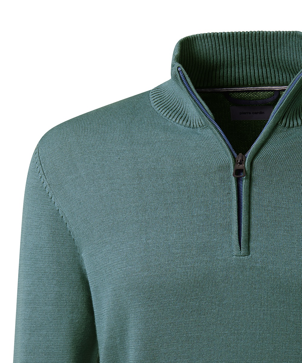 Thumbnail - Pierre Cardin Strickpullover mit Troyer Kragen