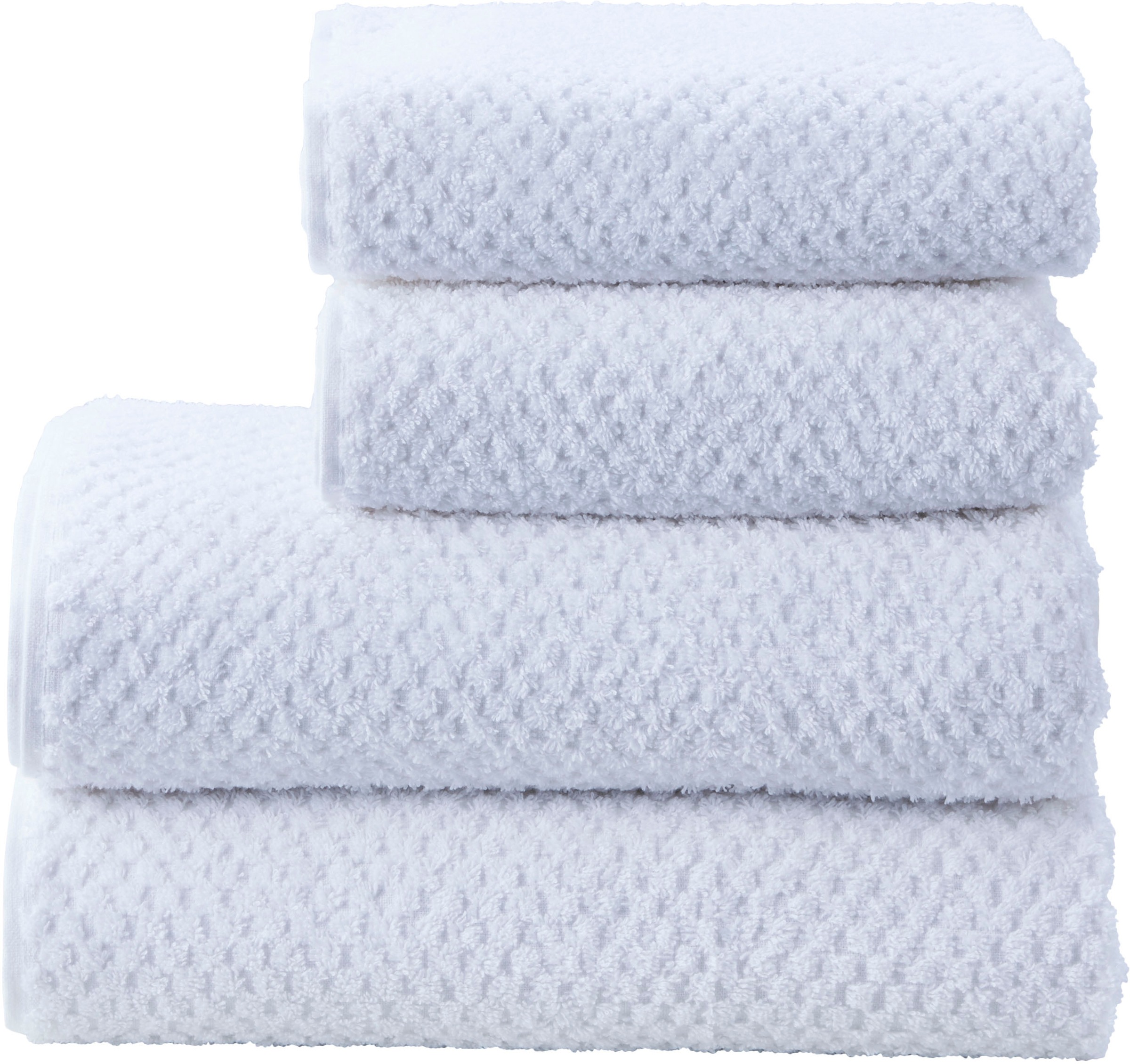 done.® Handtuch Set »Provence Honeycomb«, Set, 4 tlg., Walkfrottier, in Honigwaben-Optik, mit Fransen