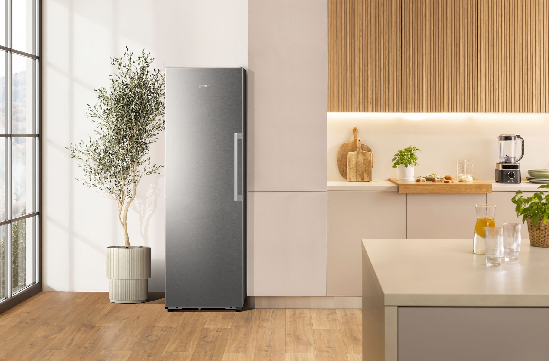 GORENJE Gefrierschrank »FNC618C6XWF« 185,6 cm hoch 59,5 cm breit Perfect KitchenFit - passt sich in die Küchennische an