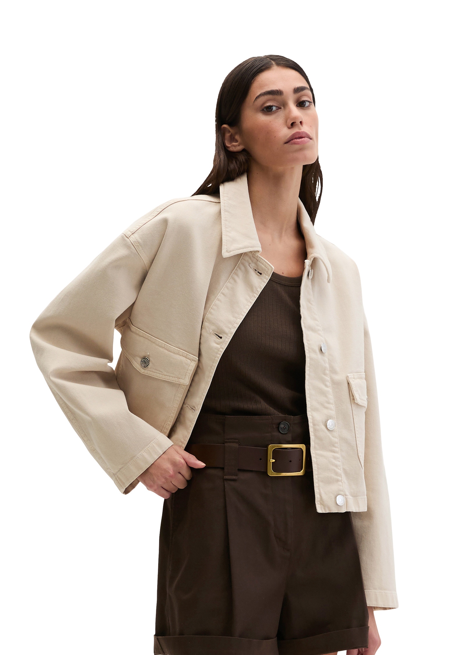 Marc OPolo Jeansjacke "aus Garment dyed Baumwolle" ohne Kapuze günstig online kaufen