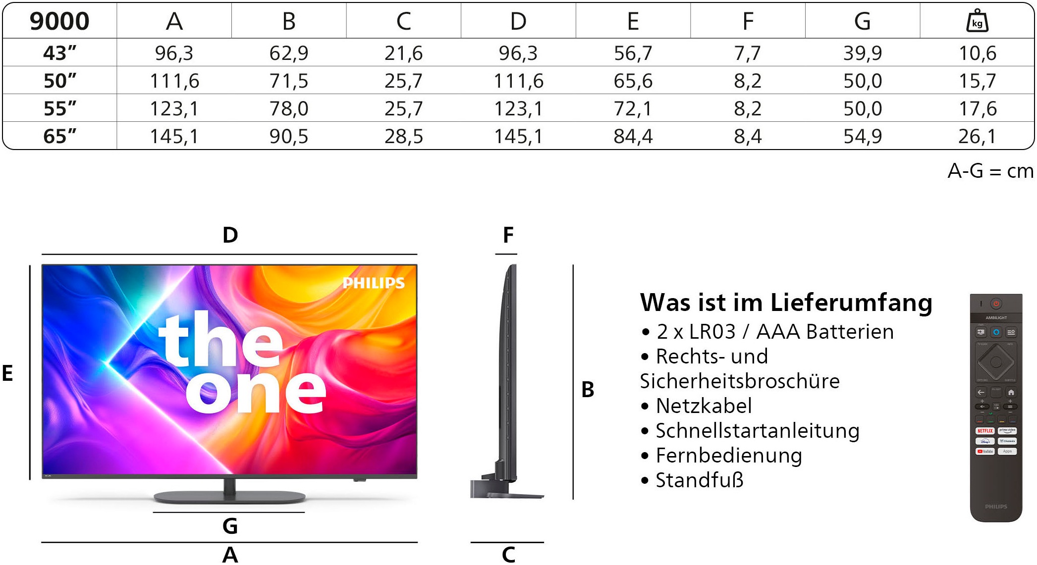 Philips QLED-Fernseher »43PUS9000/12«, Smart-TV
