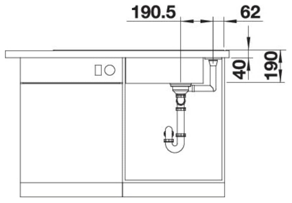 Blanco Granitspüle »AXIA III XL 6 S«, inklusive gratis Esche-Compound-Brückenschneidebrett
