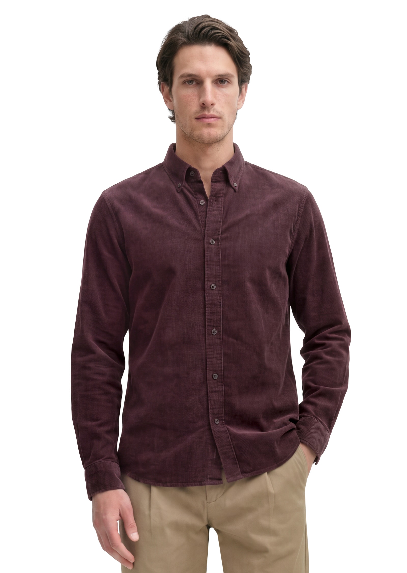 Marc OPolo Langarmhemd "mit Button-Down-Kragen"