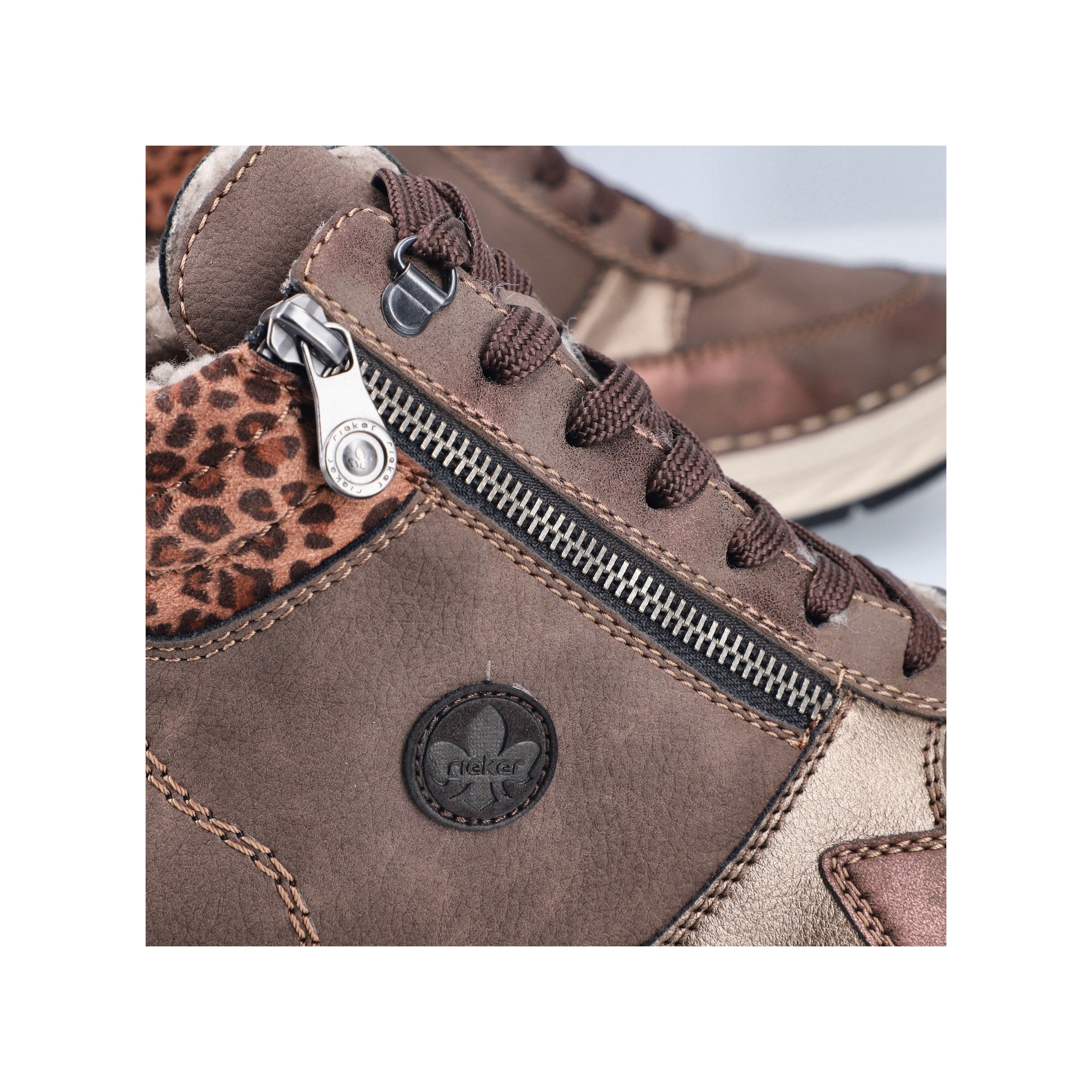 Rieker Winterboots  Schnürboots, Schnürstiefelette, High-Top-Sneaker mit Reißverschluss