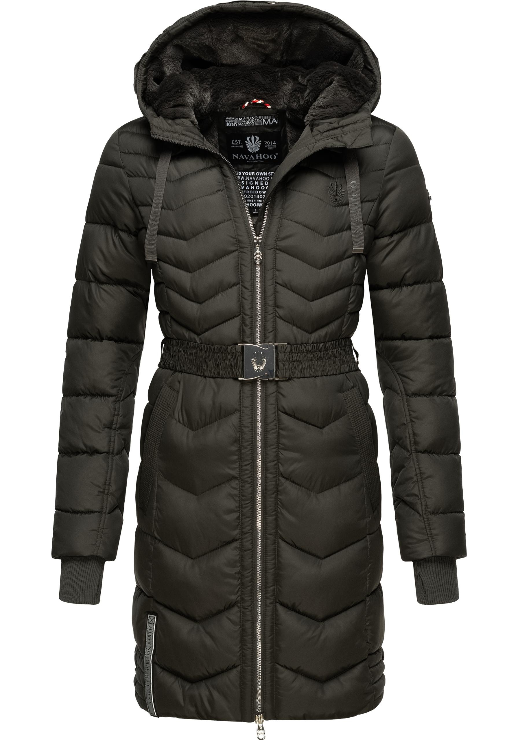 Navahoo Steppmantel »Alpenveilchen«, Stylischer Wintermantel mit schicken Details