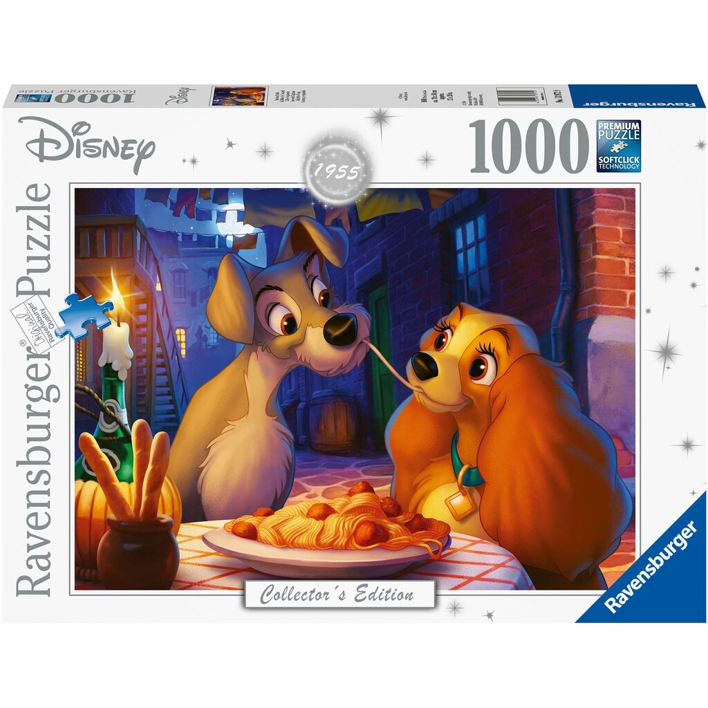 Ravensburger Puzzle »Collector`s Edition, Disney 1955 - Susi und Strolch«