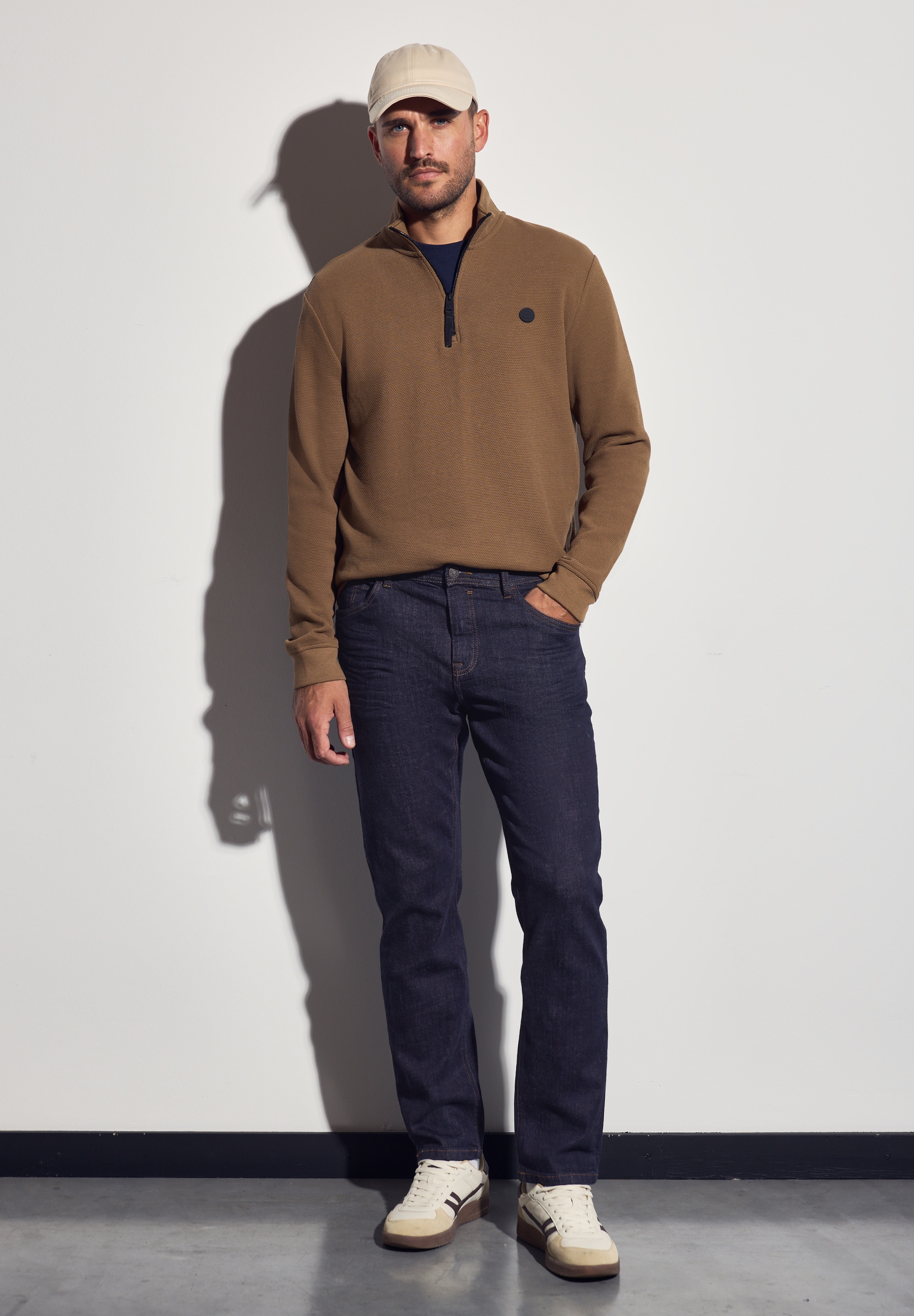STREET ONE MEN Regular-fit-Jeans, aus Baumwolle mit Stretchanteil