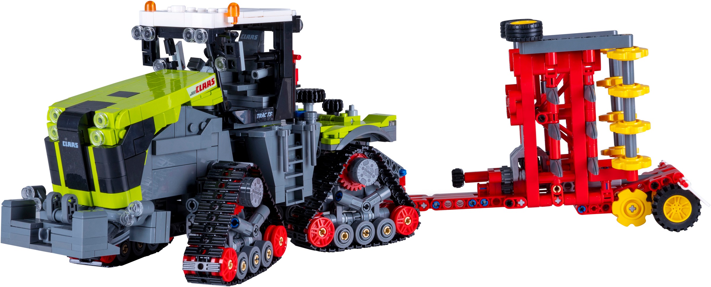 Jamara Konstruktions-Spielset »CaDA, Claas Xerion 5000 Trac TS 1:32 Bricks«, (1336 St.)