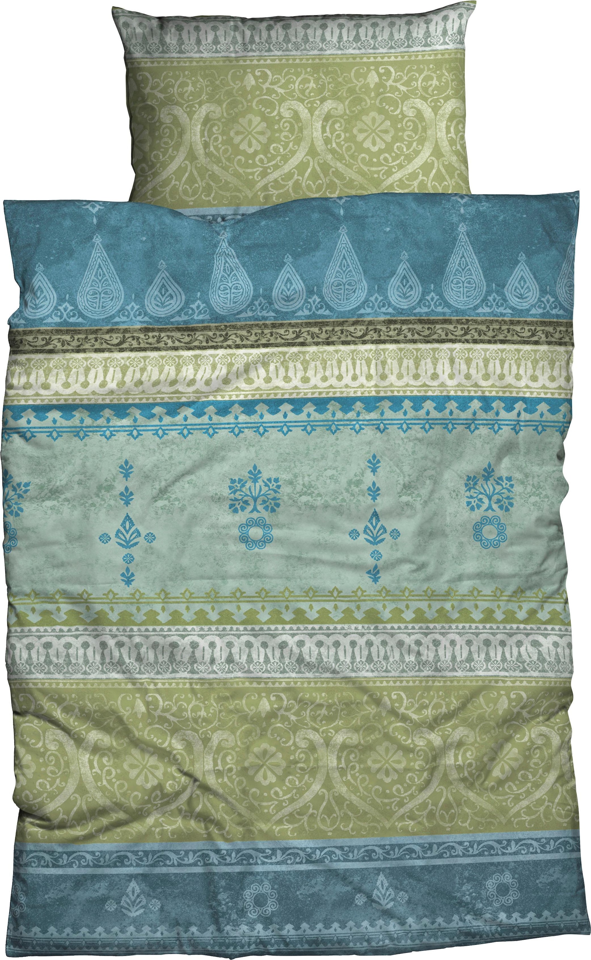 CASATEX Bettwäsche "Indi" 2 Stk. romantisch, orientalisch, weich und gemütl günstig online kaufen