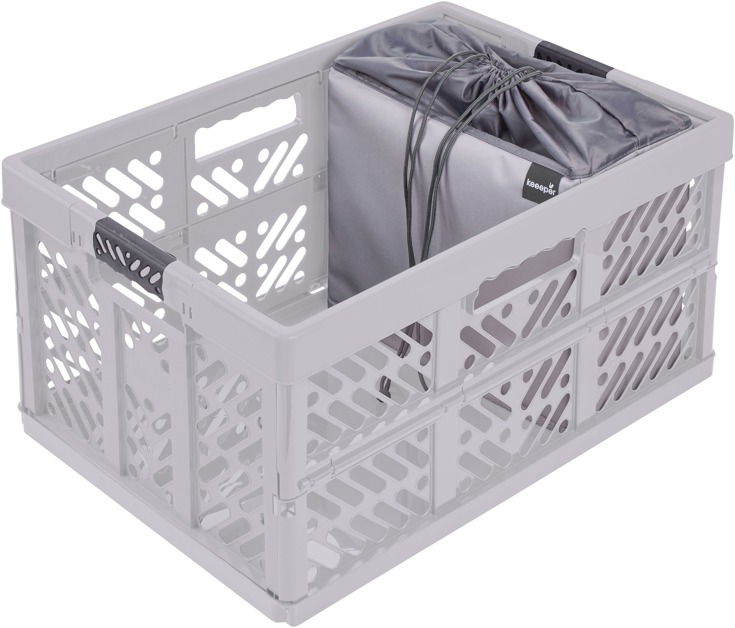 keeeper Faltbox »neo, faltbarer Einkaufsorganizer für Klappboxen«, (1 St.), aus recycelten PET-Flaschen