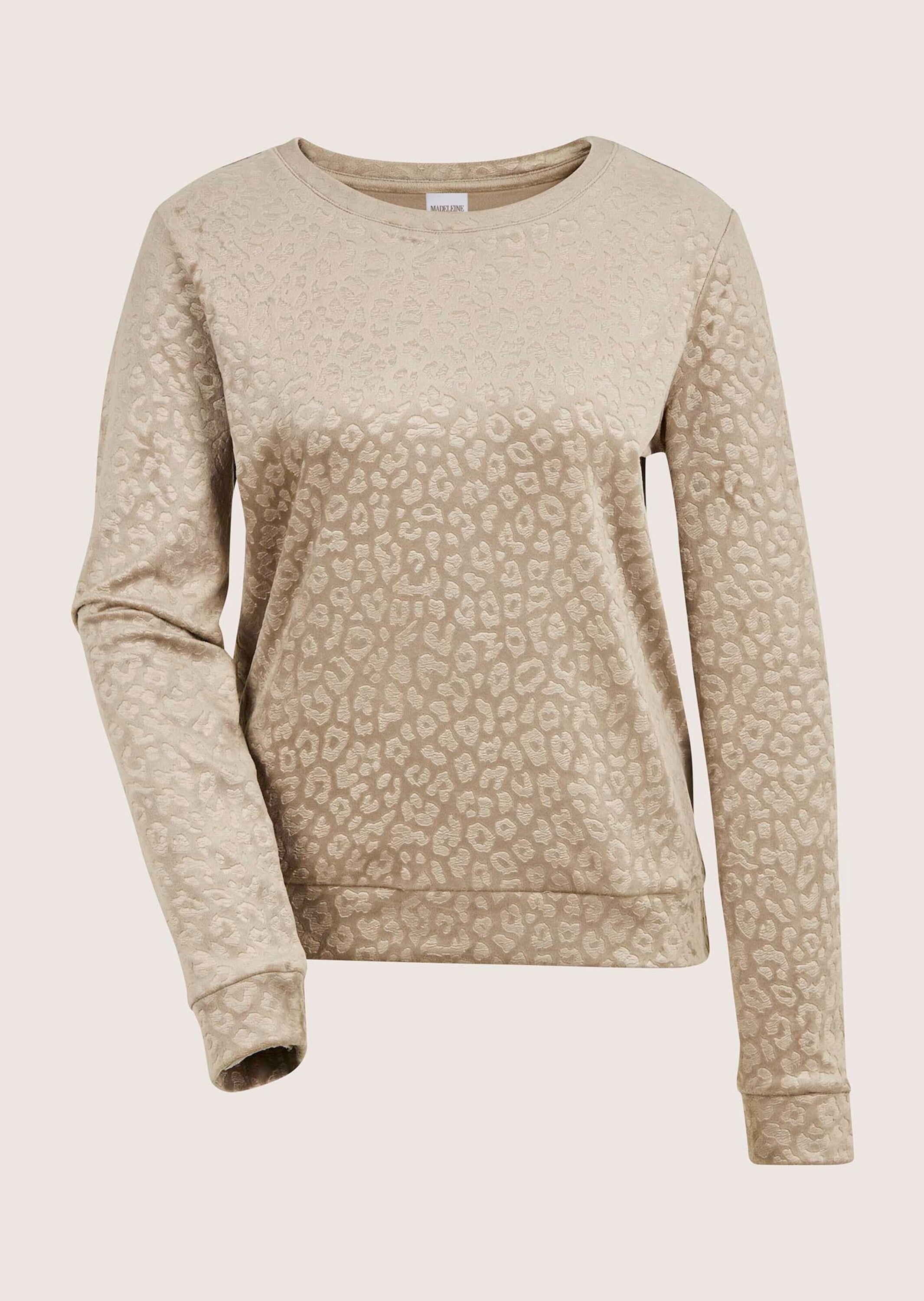 MADELEINE Langarmshirt "Sweatshirt Langarm Animal-Print Pullover" günstig online kaufen